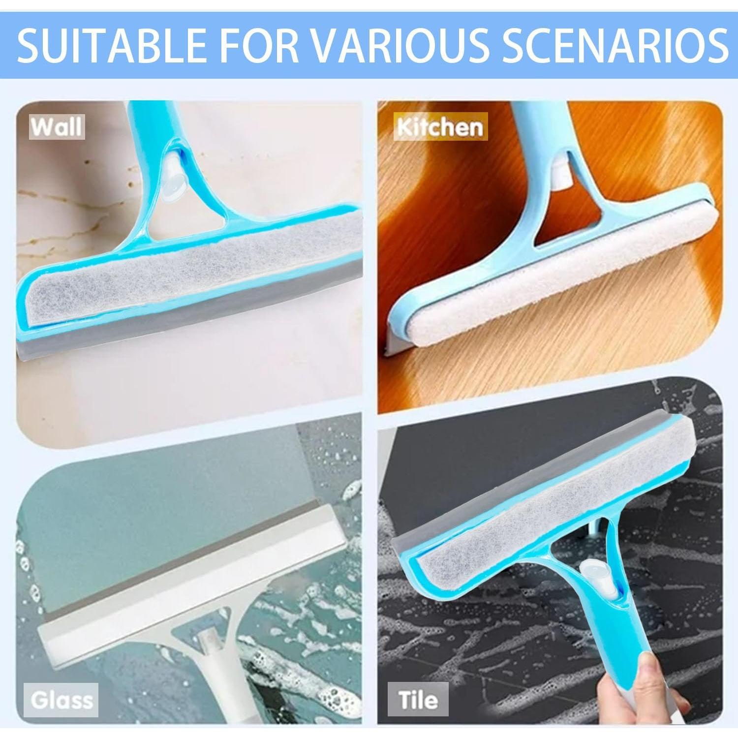 Limpiaparabrisas 3 en 1 BOVVSKY con Rociador y Raspador Azul