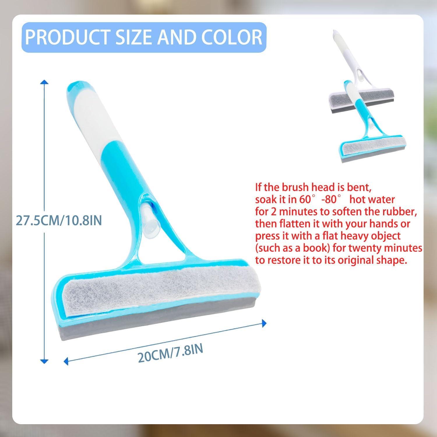 Limpiaparabrisas 3 en 1 BOVVSKY con Rociador y Raspador Azul