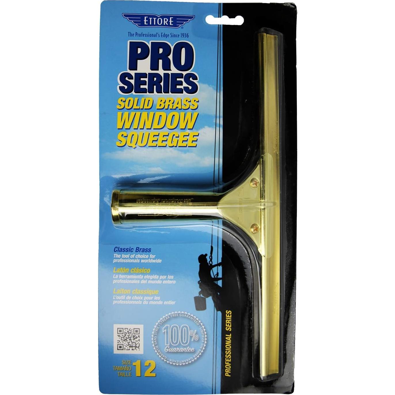 Limpiacristales de Latón Ettore 10012 30.48 cm Profesional