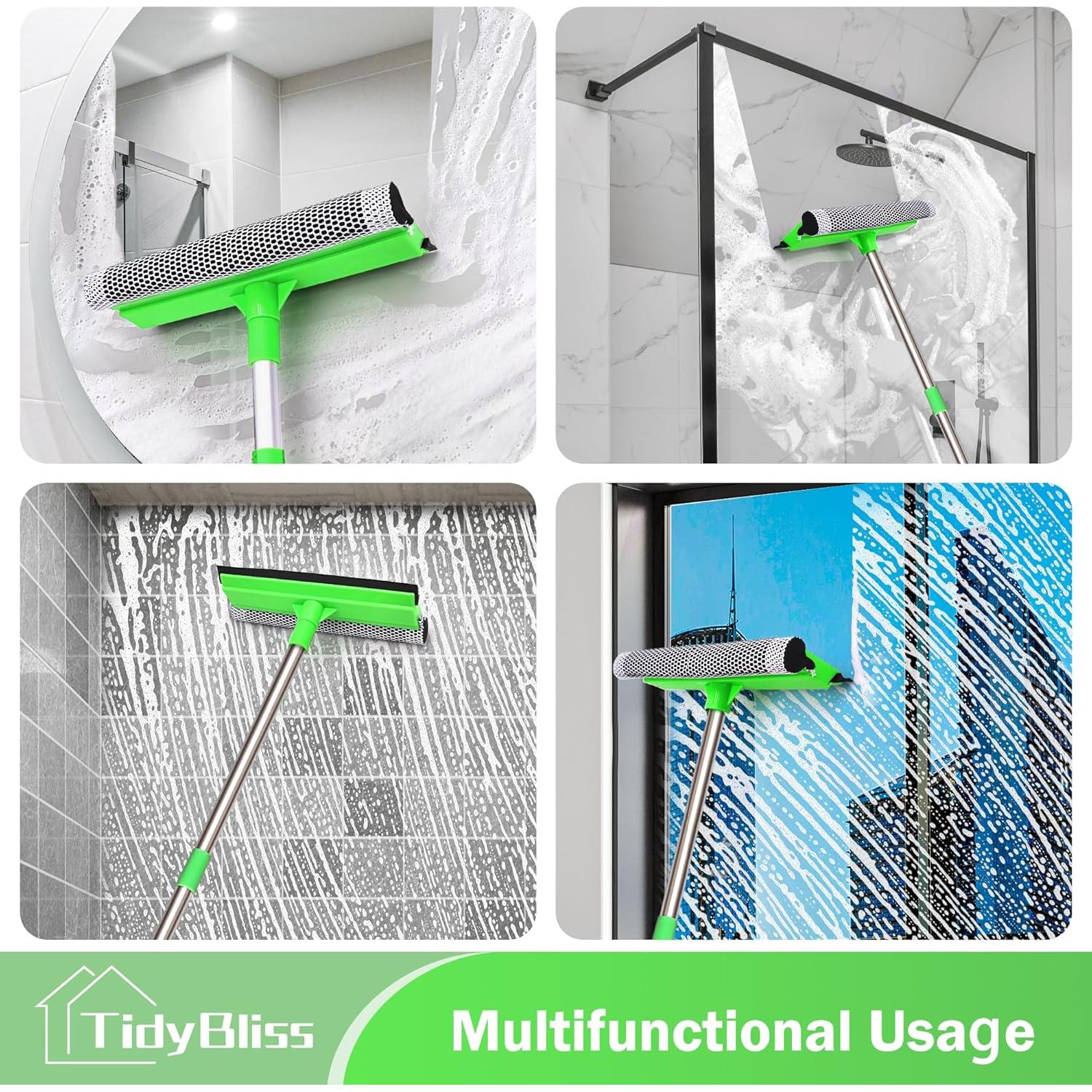 Limpiaparabrisas Profesional TidyBliss 142 cm con Esponja Verde
