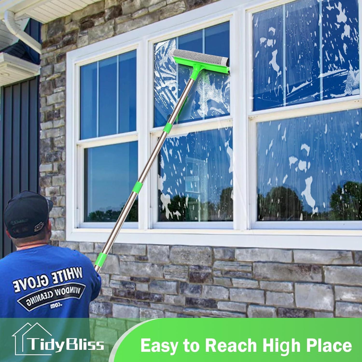 Limpiaparabrisas Profesional TidyBliss 142 cm con Esponja Verde