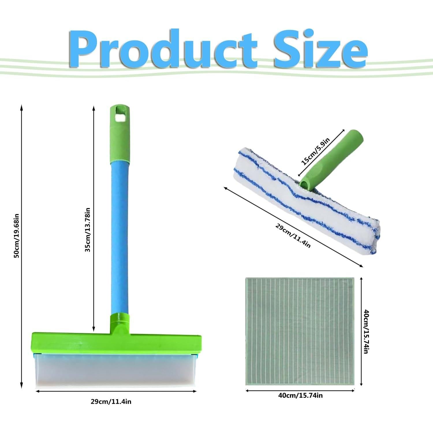 Kit Limpiaparabrisas Silicona Ecológica Genérico - 3 Trapos