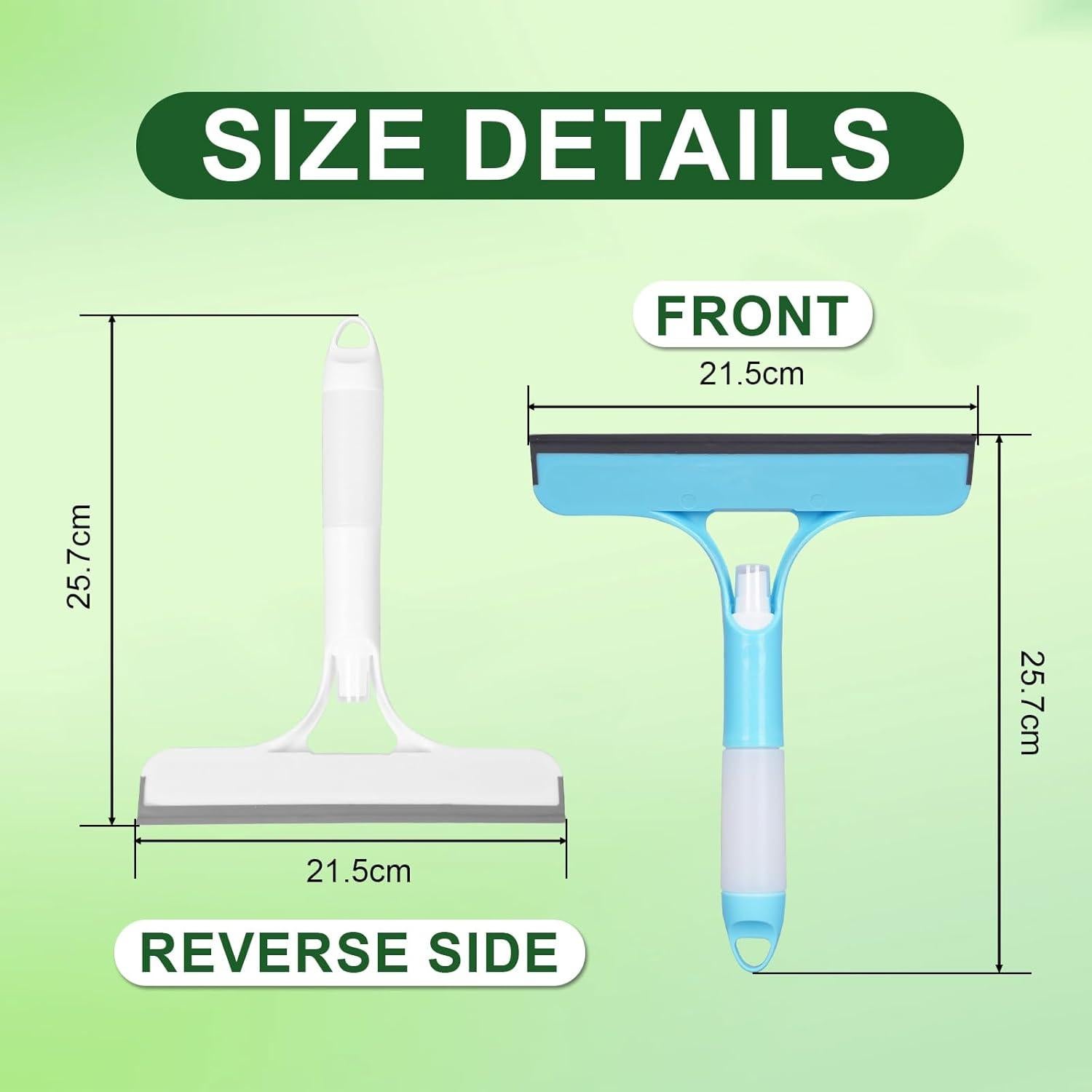 Raspador de limpieza de ventanas 3 en 1 FZHZVVZPY Blanco