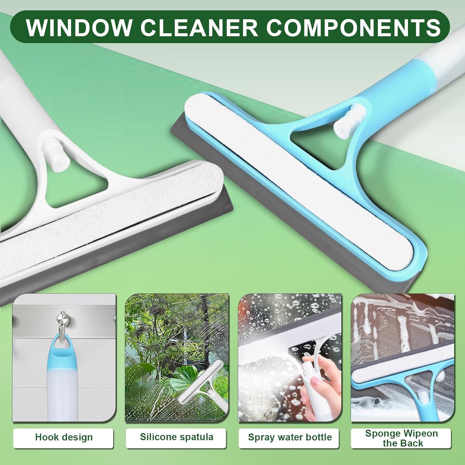 Raspador de limpieza de ventanas 3 en 1 FZHZVVZPY Blanco