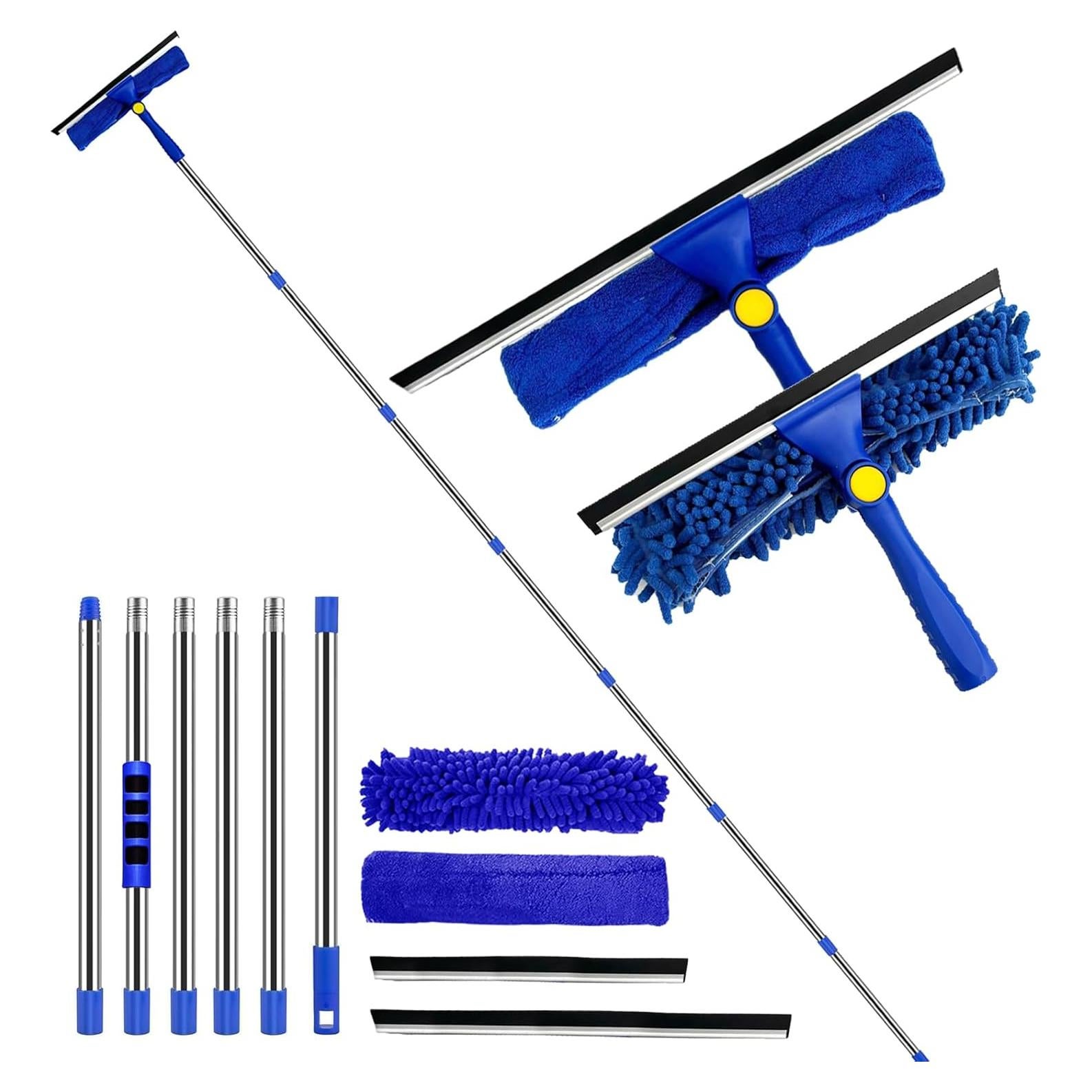 Kit de Limpieza de Ventanas Rofhom 11 Piezas 238 cm Azul