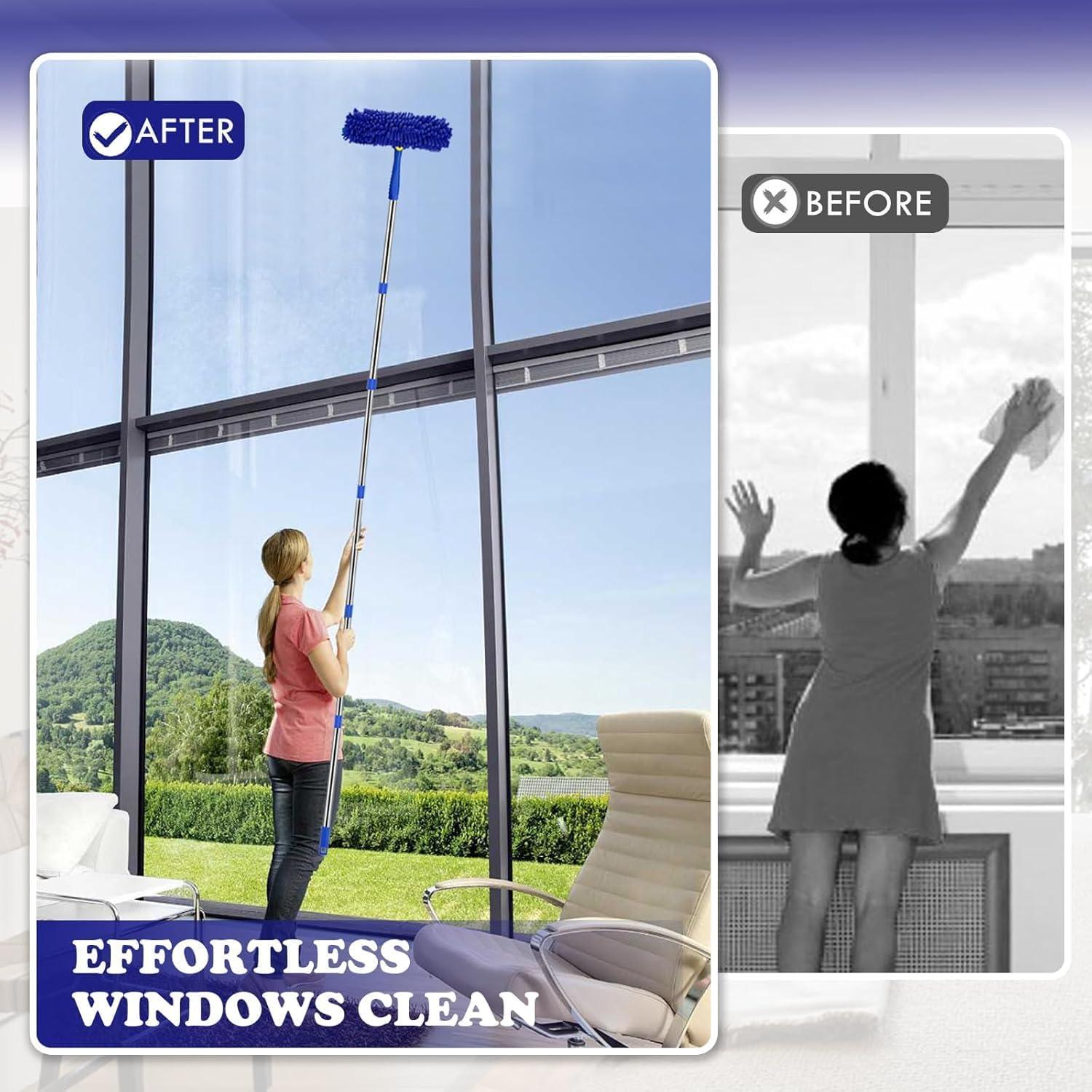 Kit de Limpieza de Ventanas Rofhom 11 Piezas 238 cm Azul