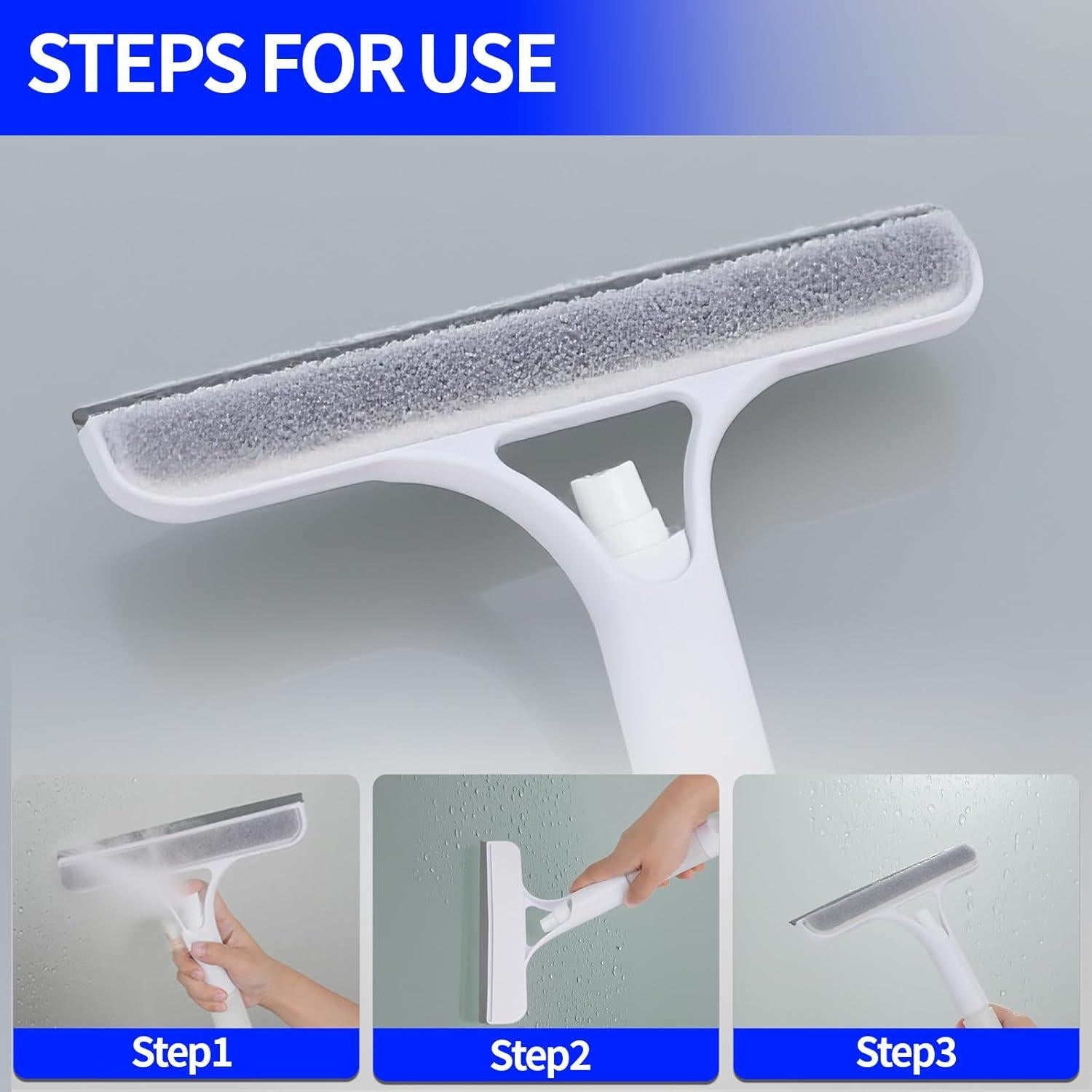 Limpiaparabrisas 3 en 1 LOQOMI con Spray y Esponja - 21.6 cm