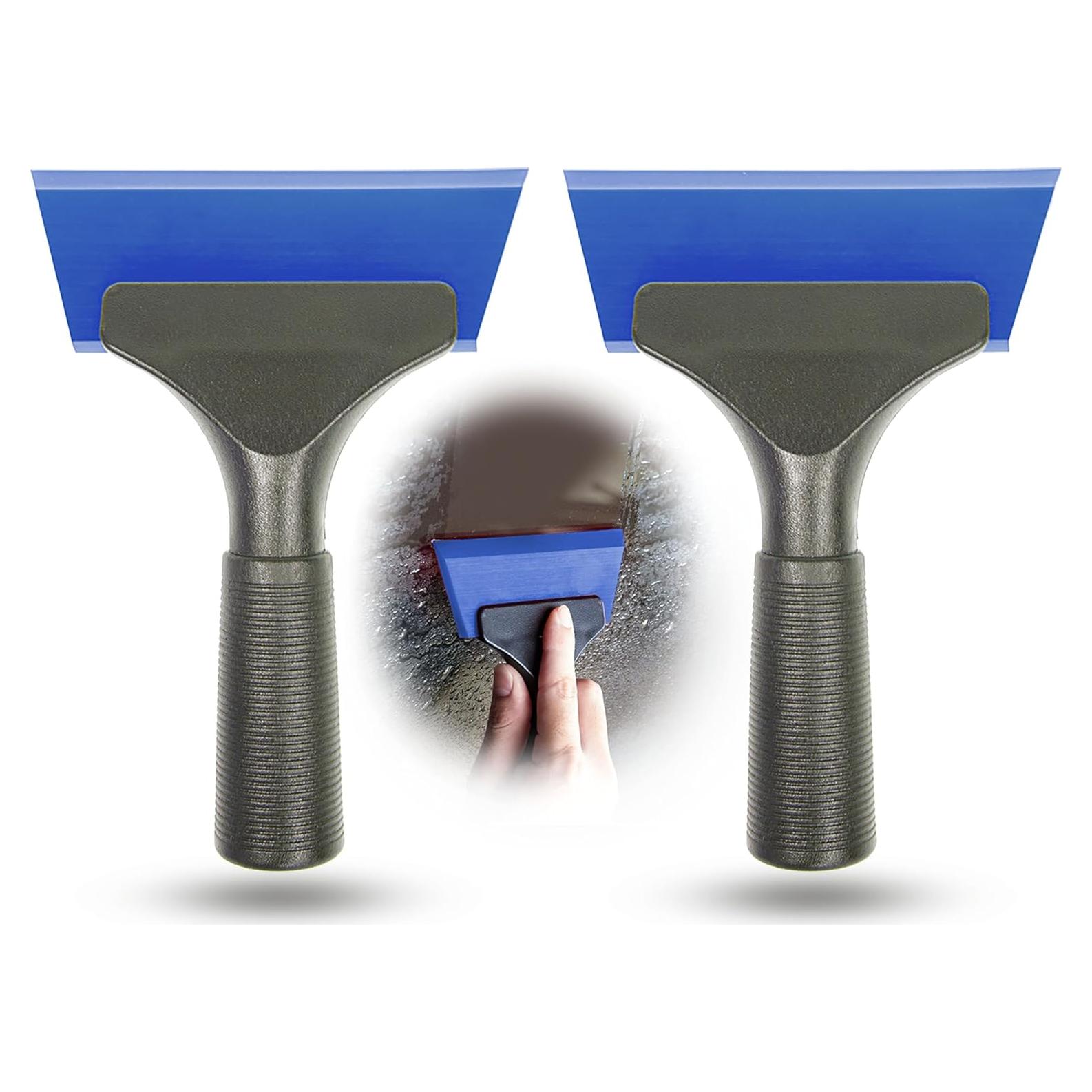 Raspador de Ventana de Silicona LEKAYIHU 2 Pcs Azul 14x17.5 cm