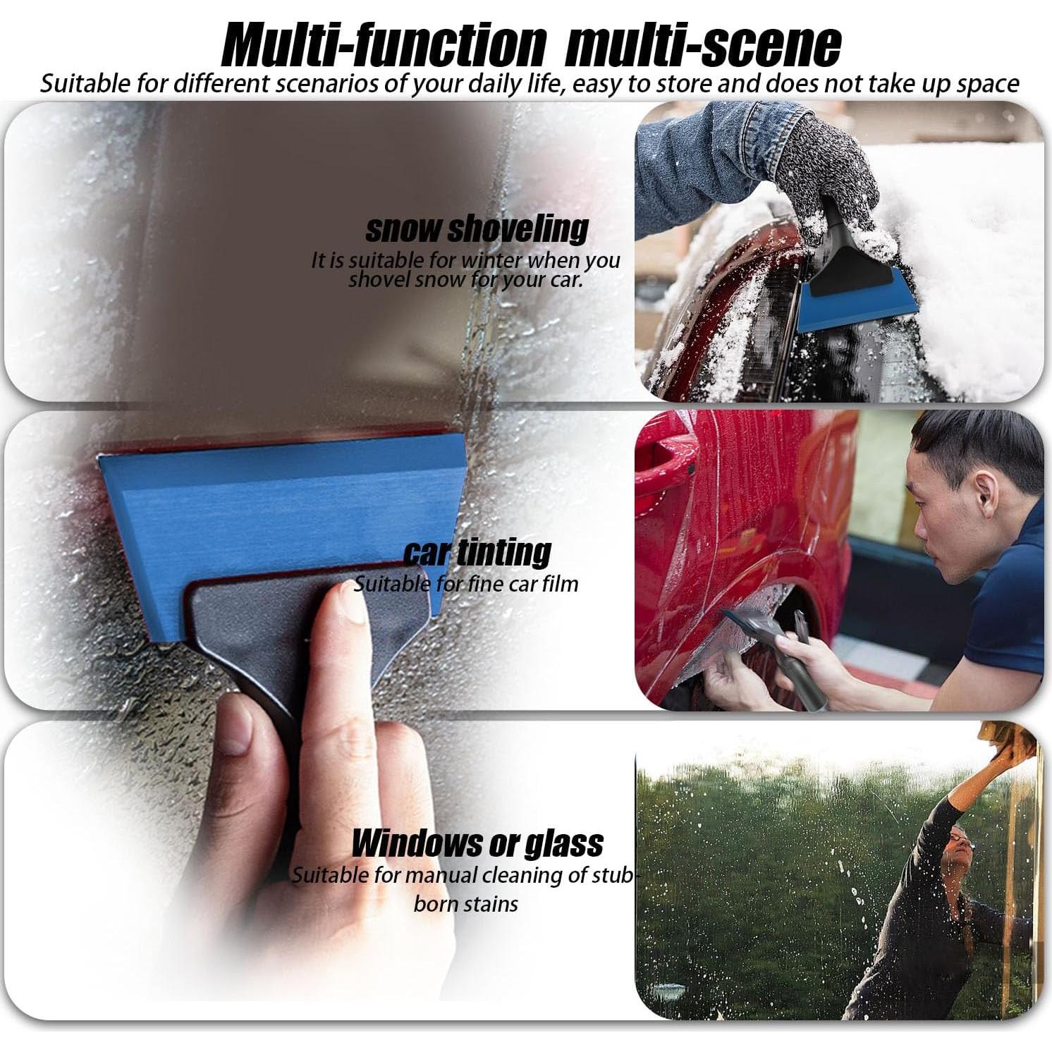 Raspador de Ventana de Silicona LEKAYIHU 2 Pcs Azul 14x17.5 cm