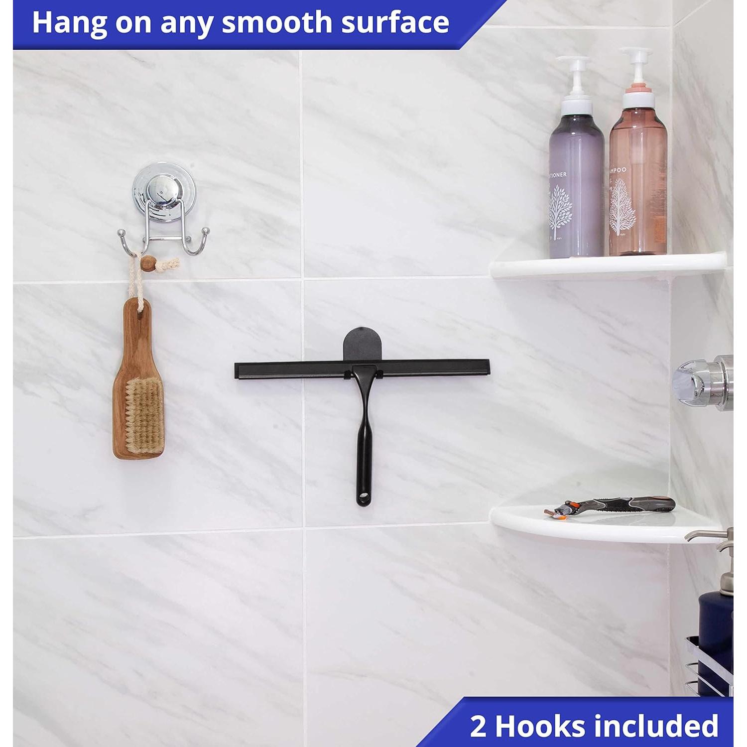 Limpiacristales HOME SO 30.48 cm Negro Mate para Ducha y Ventanas