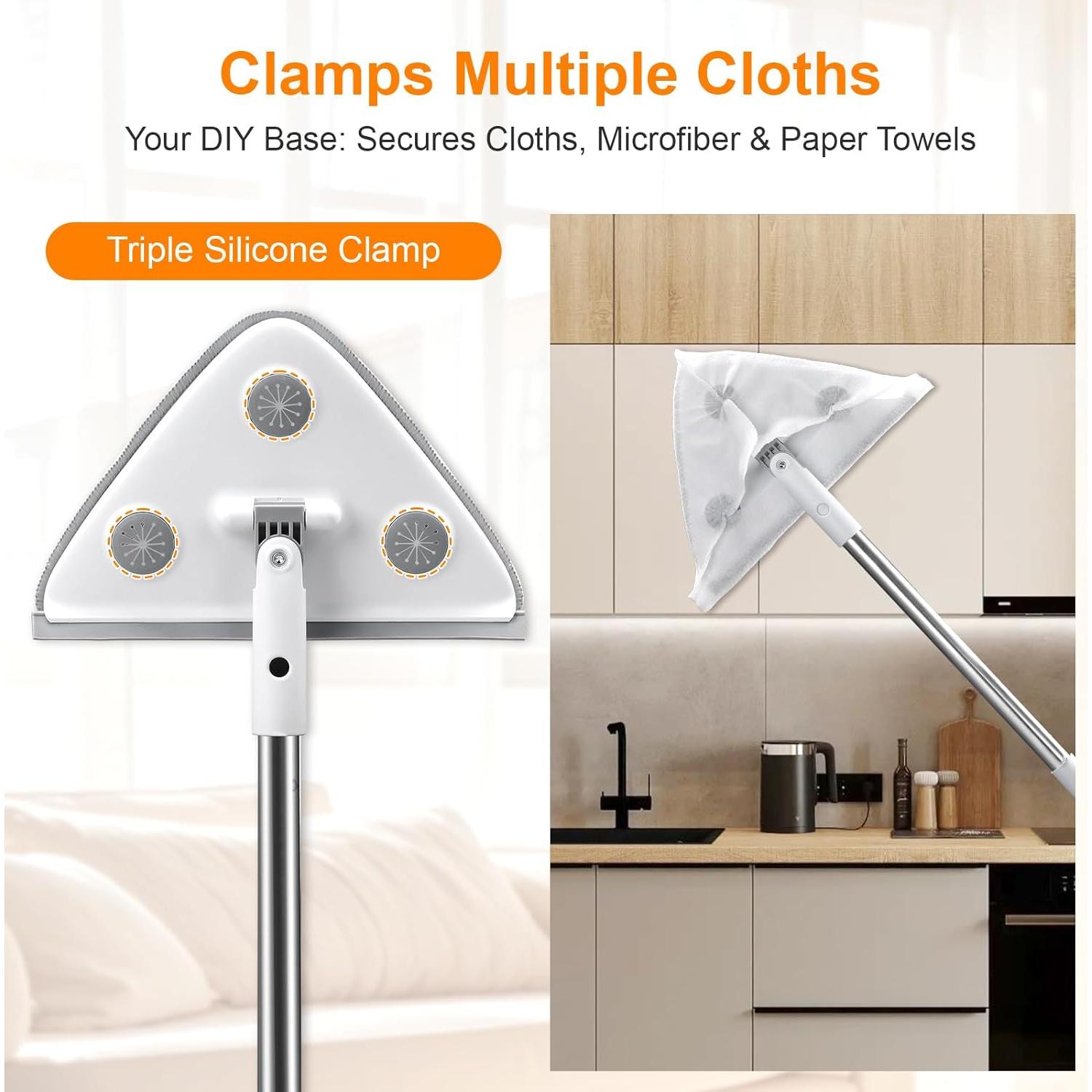 Kit de limpieza de ventanas MUEE 3 en 1 con palo extensible