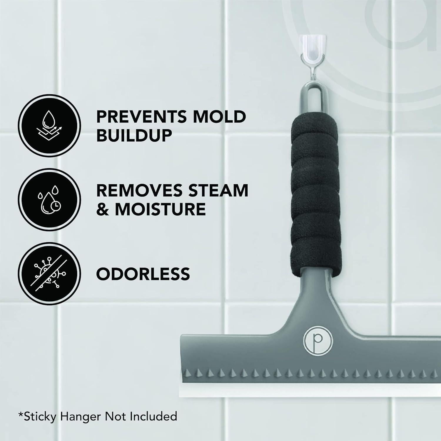 Raspador de Ducha Herramientas Deseadas con 2 Cuchillas de Silicona