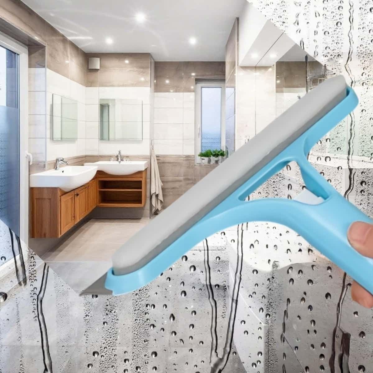 Limpiaparabrisas 3 en 1 WEERSHUN con Spray Amarillo 21.5 cm