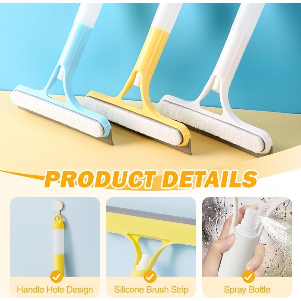 Limpiaparabrisas 3 en 1 DUARIHA con Botella Spray Azul