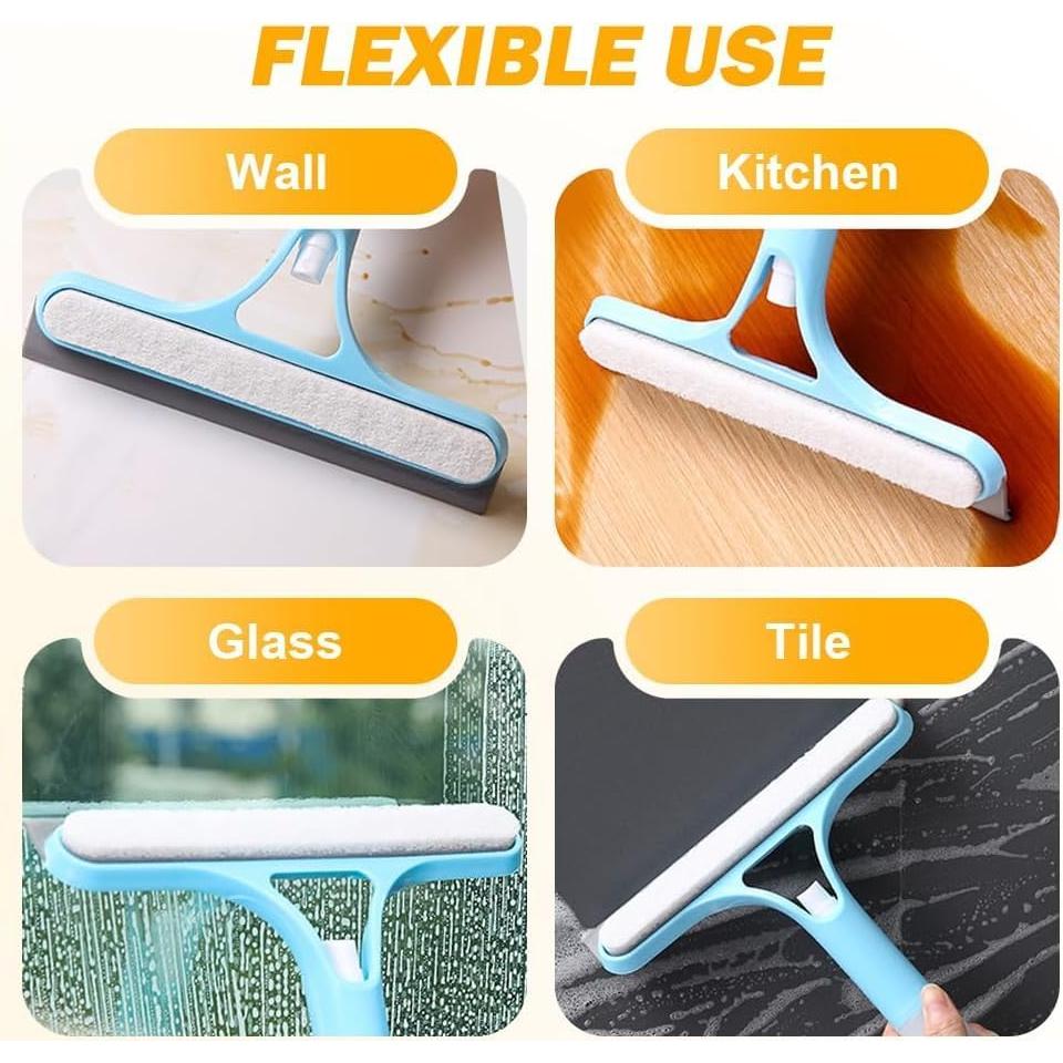 Limpiaparabrisas 3 en 1 DUARIHA con Botella Spray Azul