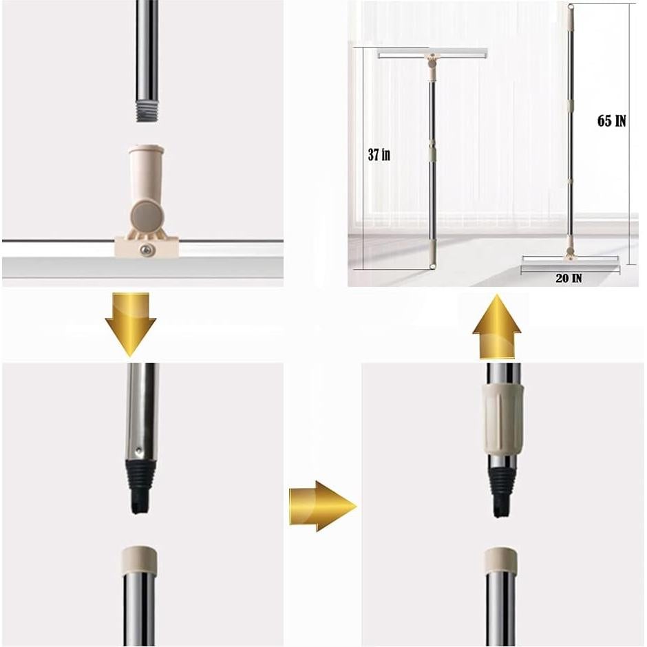 Raspador de Suelo Sunki 20 cm con Mango Extensible 165 cm