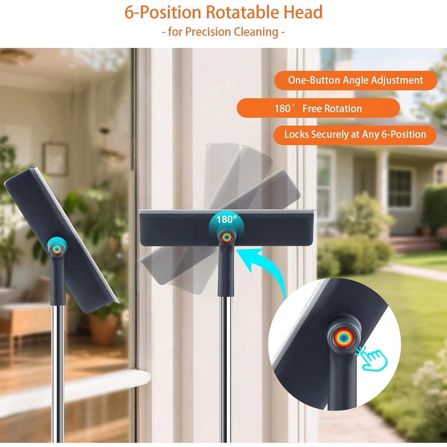 Kit de Limpieza de Ventanas Funest con Poste Extensible 152.4 cm