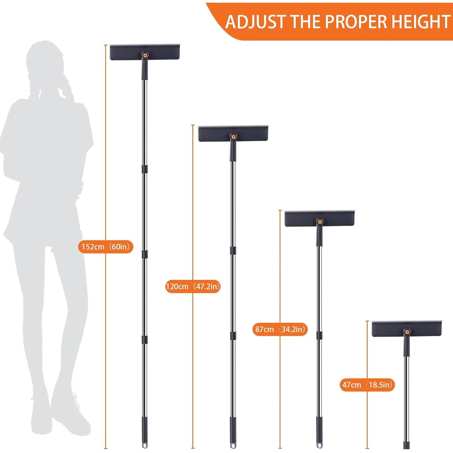 Kit de Limpieza de Ventanas Funest con Poste Extensible 152.4 cm