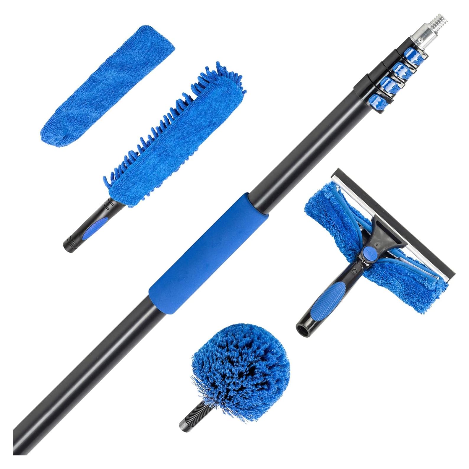 Kit de Limpieza 5 Piezas Vaughan con Polo Telescópico 7.32m