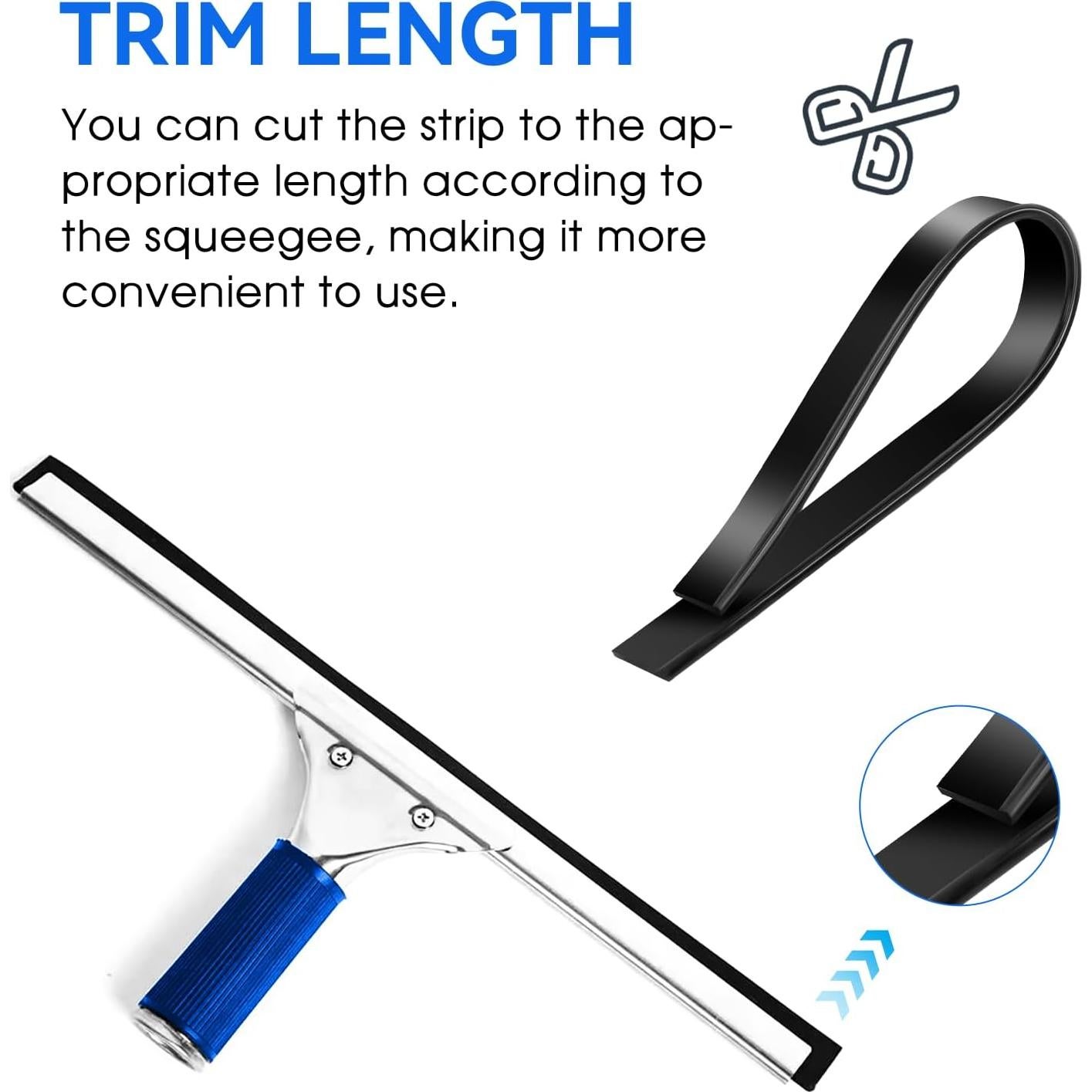 3 Rollos de Reemplazo de Cuchillas de Goma Mozeat 105cm