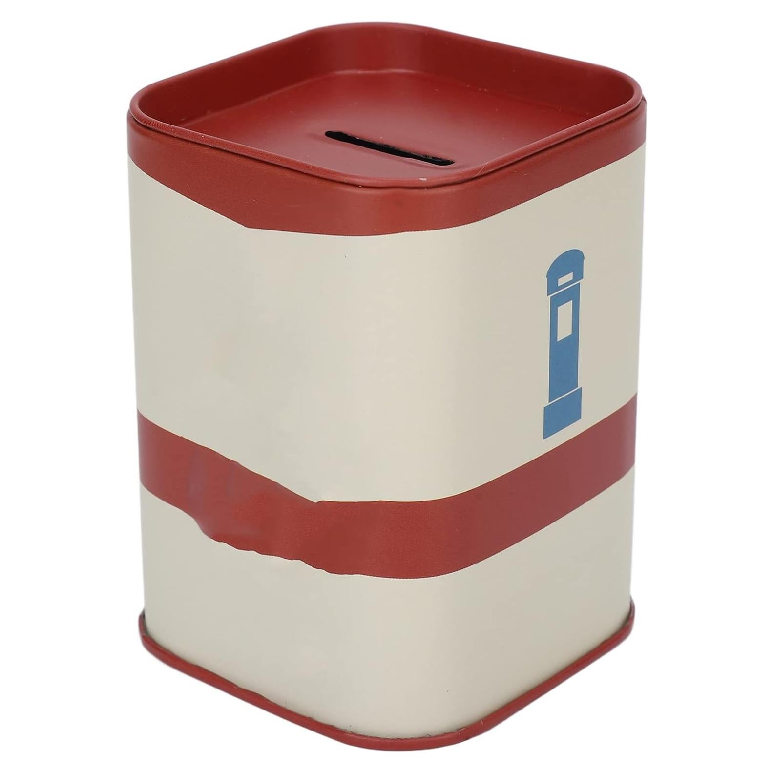 Caja de Desecho de Cuchillas Brrnoo de Hierro Rojo 20x15cm