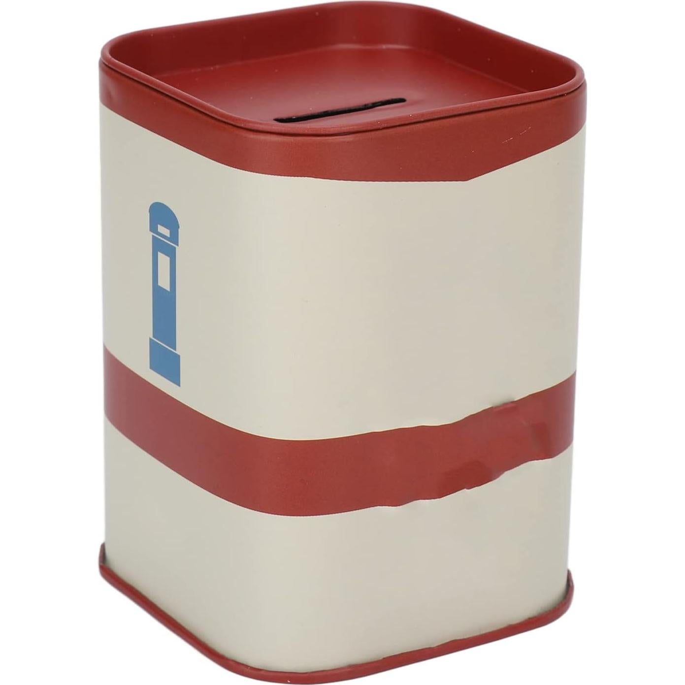 Caja de Desecho de Cuchillas Brrnoo de Hierro Rojo 20x15cm