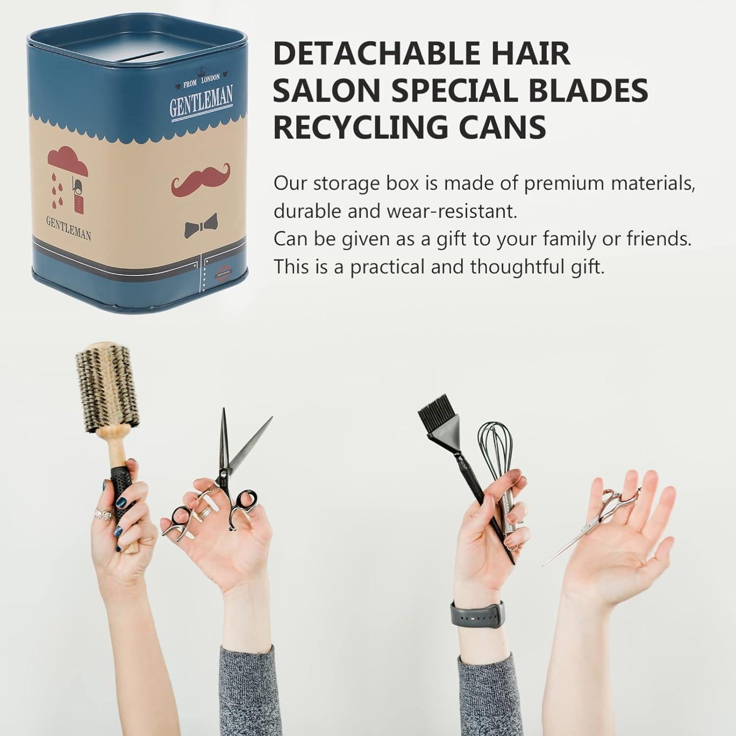 Caja de Desecho de Afeitar Beaupretty Azul 10.4x7.3cm