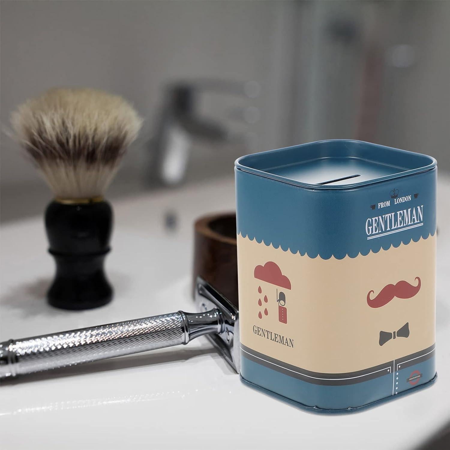 Caja de Desecho de Afeitar Beaupretty Azul 10.4x7.3cm