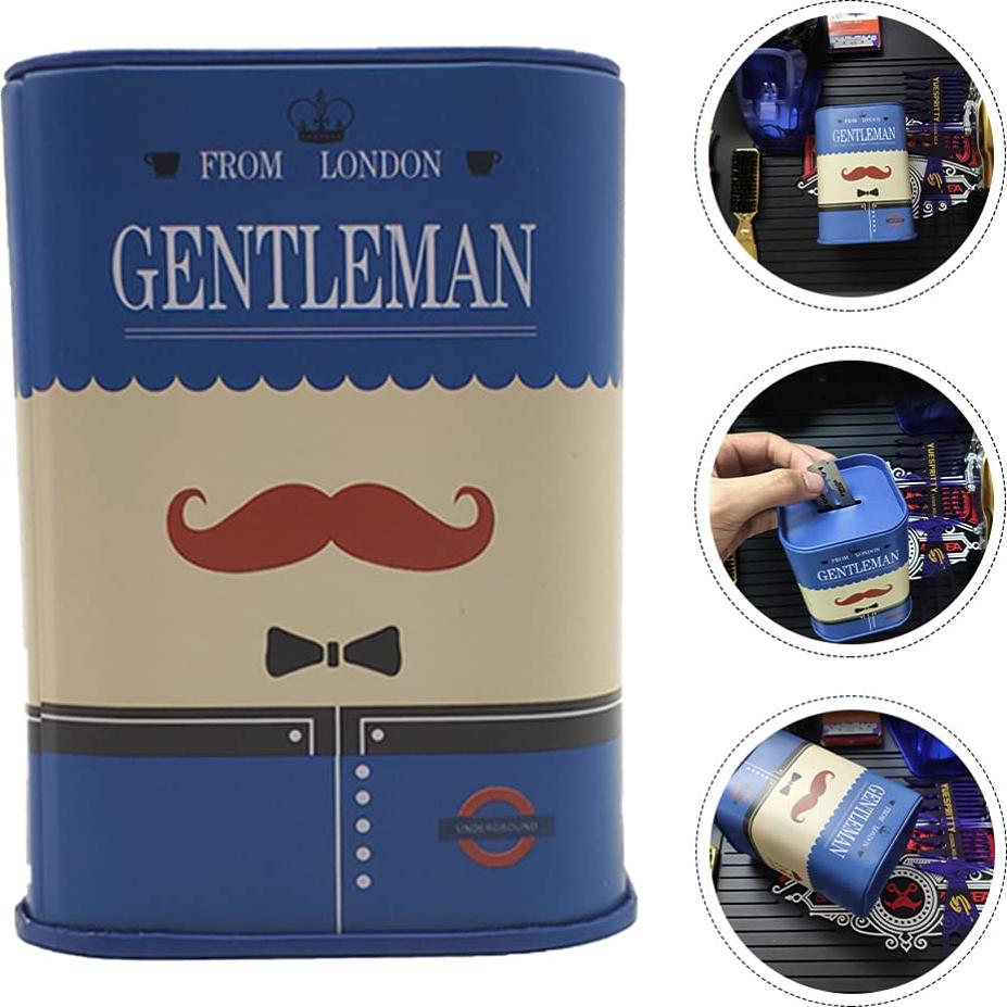 Caja de Desecho de Afeitar Beaupretty Azul 10.4x7.3cm