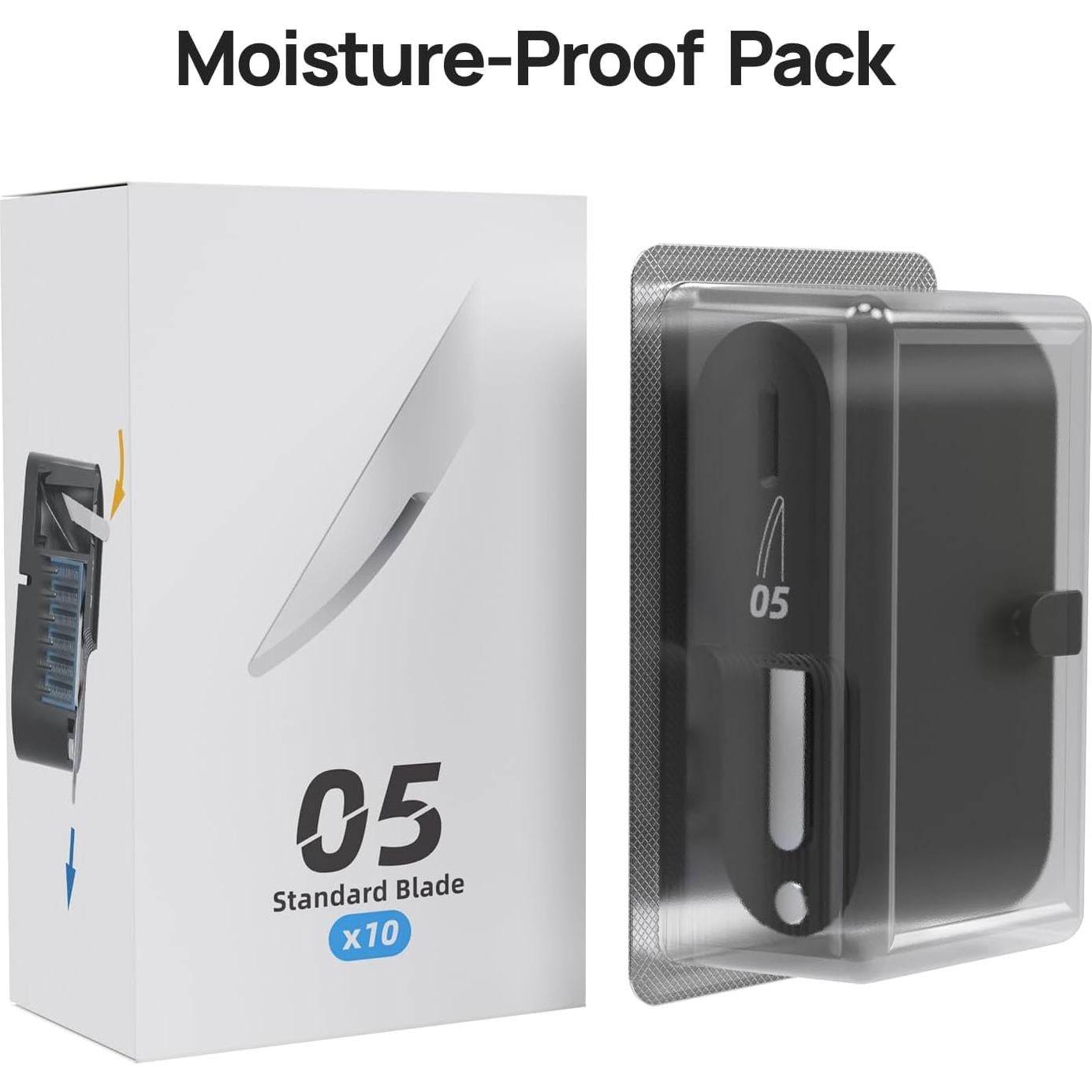 Cuchillas de Repuesto HOZO 10PCS Acero SK5 Curvada 05