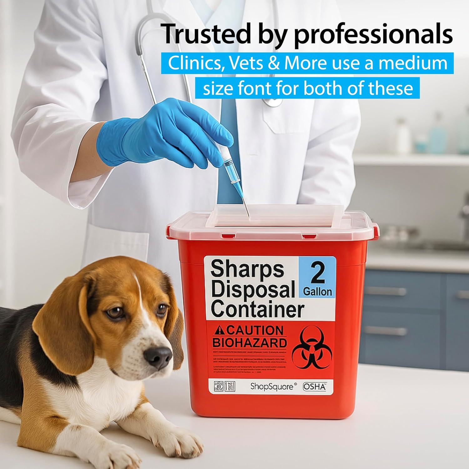 Contenedor de Eliminación de Agujas Shop Square 7.57 L 2-Pack