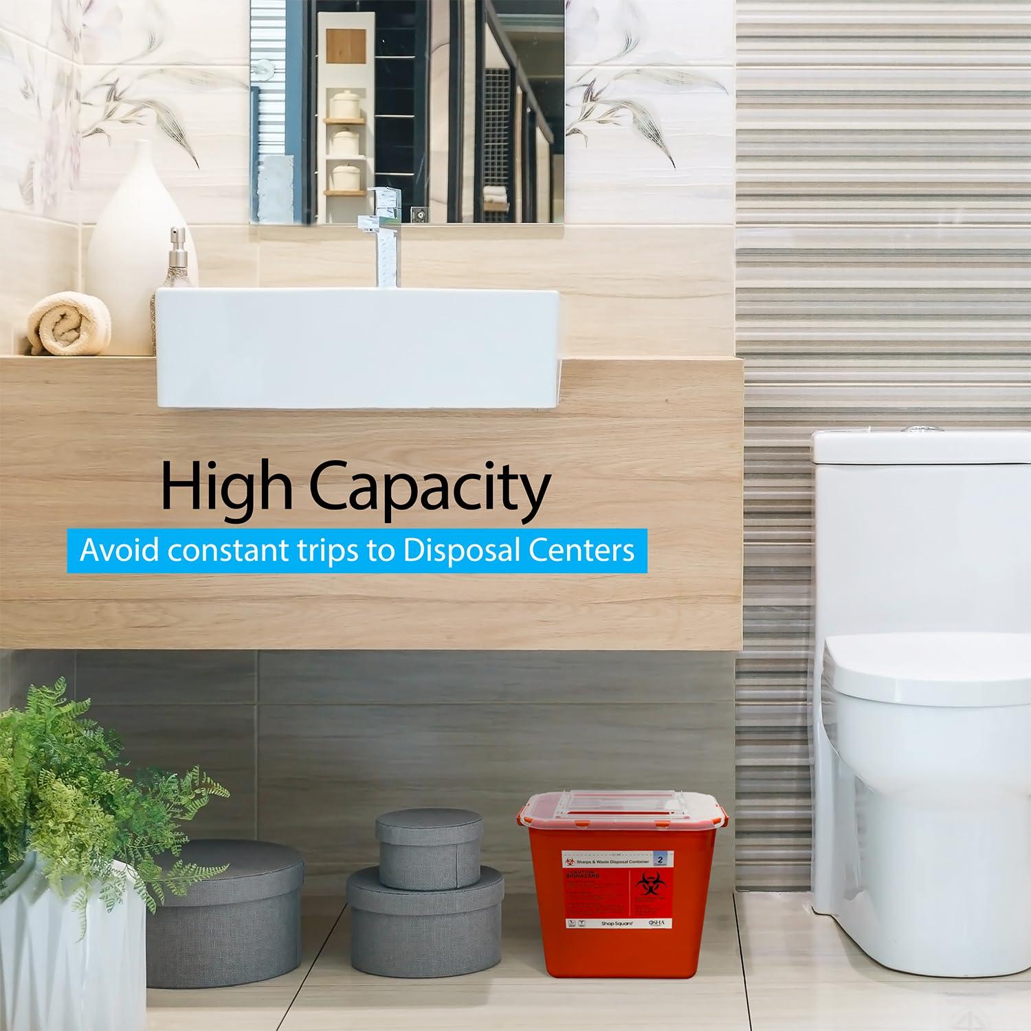 Contenedor de Eliminación de Agujas Shop Square 7.57 L 2-Pack