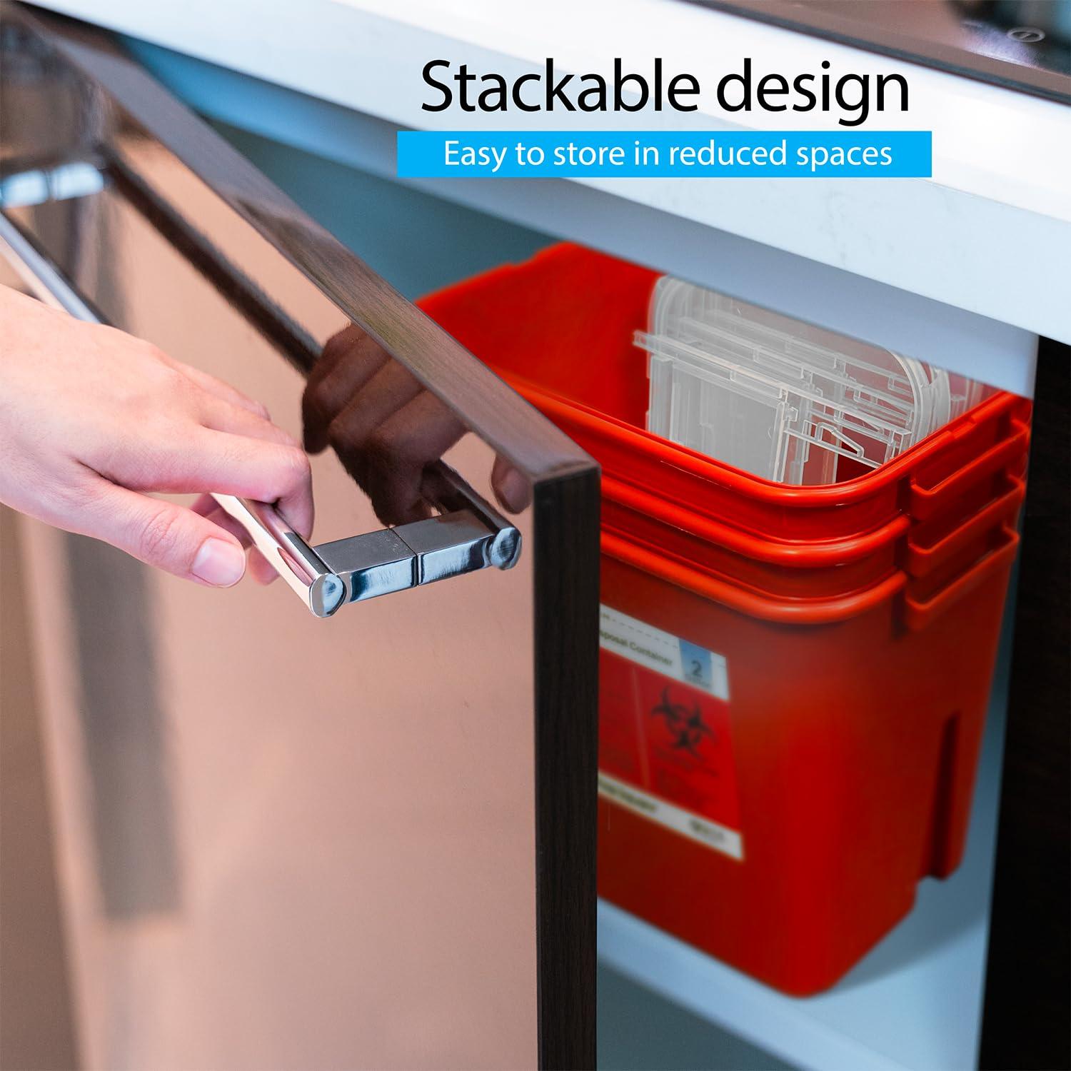 Contenedor de Eliminación de Agujas Shop Square 7.57 L 2-Pack