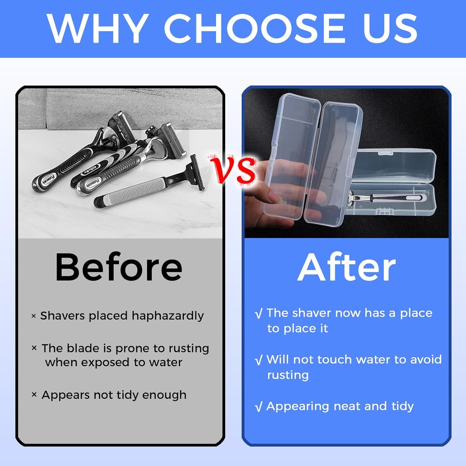 Estuches de Afeitar de Viaje CCDANSIYUCR - Paquete de 4