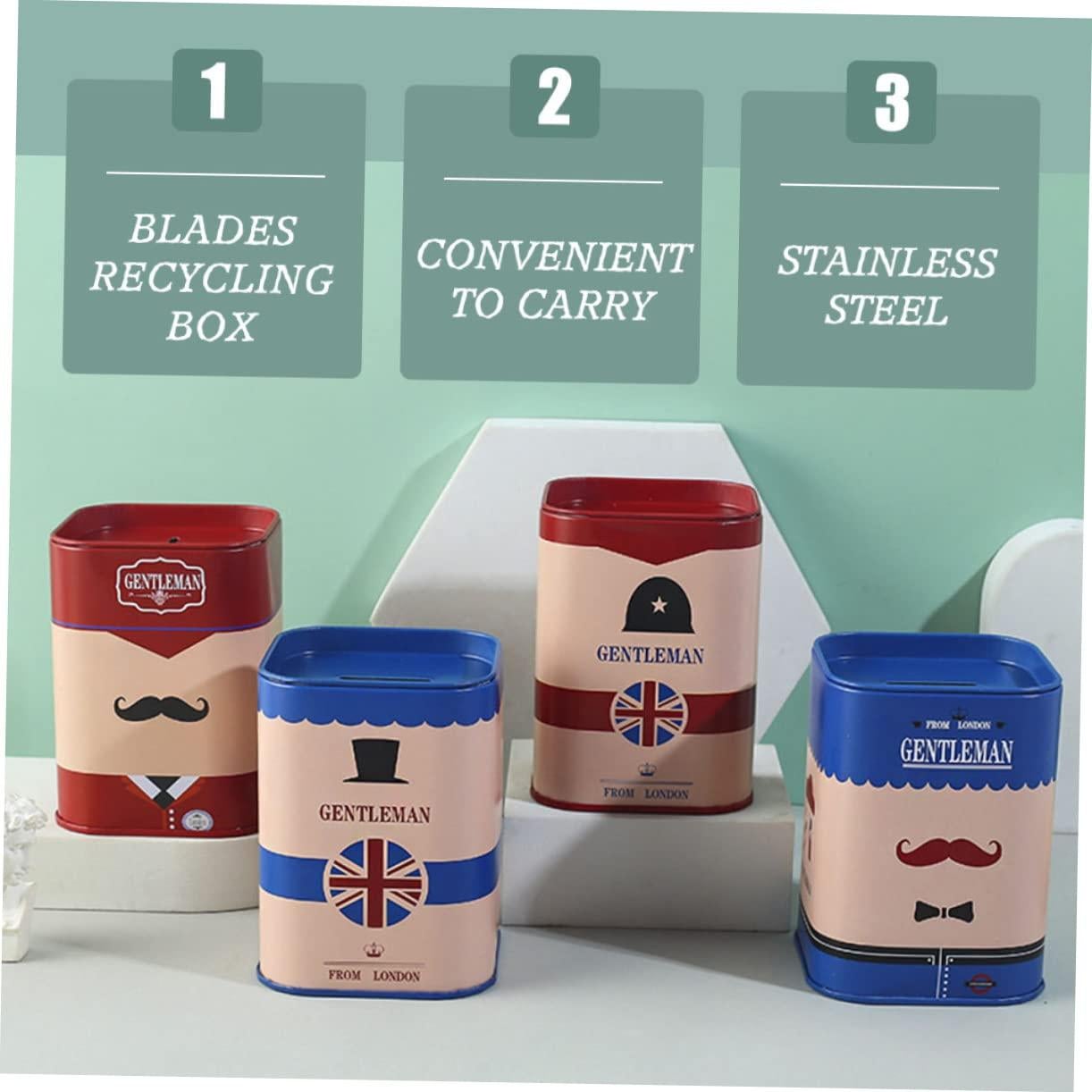 Caja de Almacenamiento para Cuchillas de Afeitar LIFKOME 2 Pcs