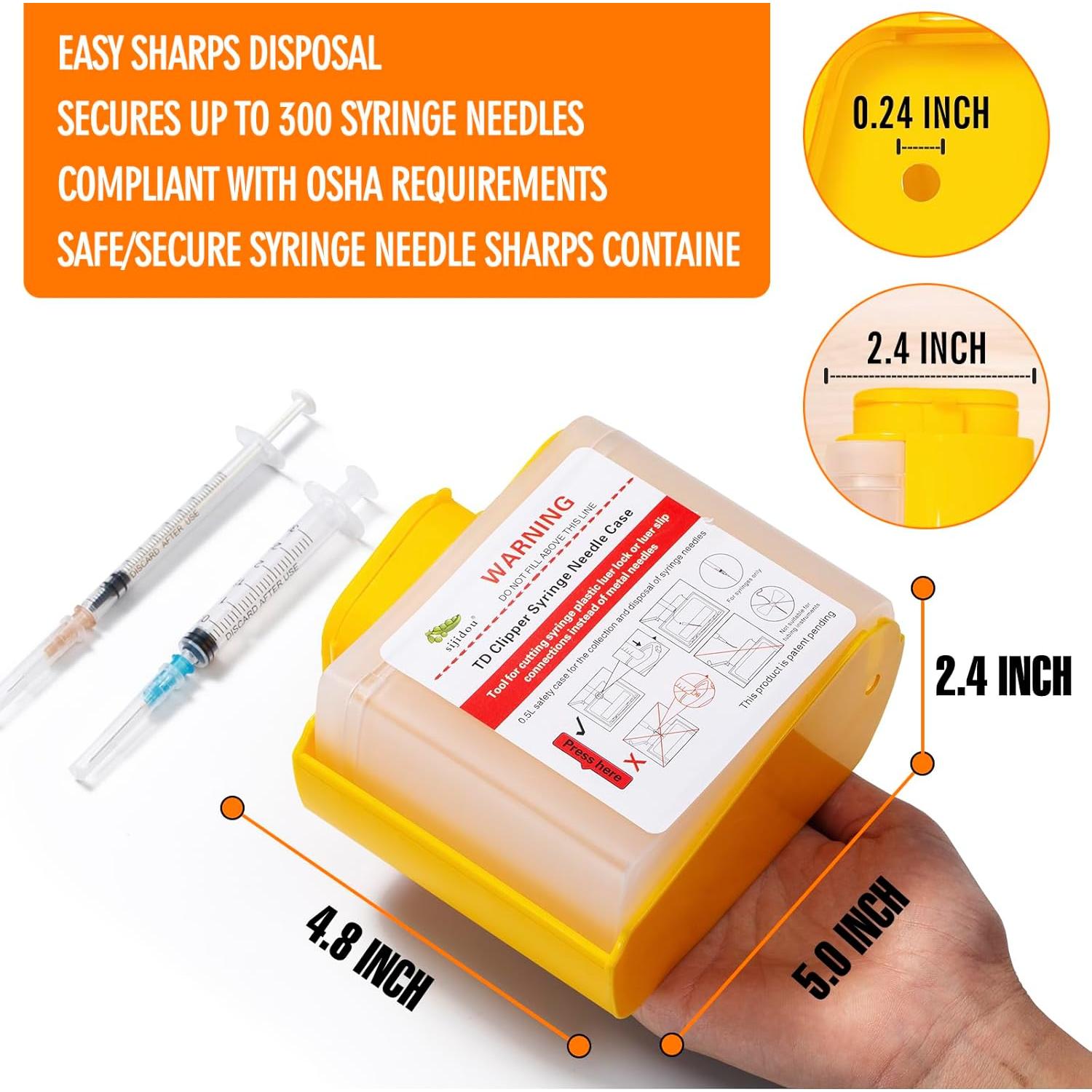 Cortador de Agujas y Contenedor de Desechos Punzantes NC-01