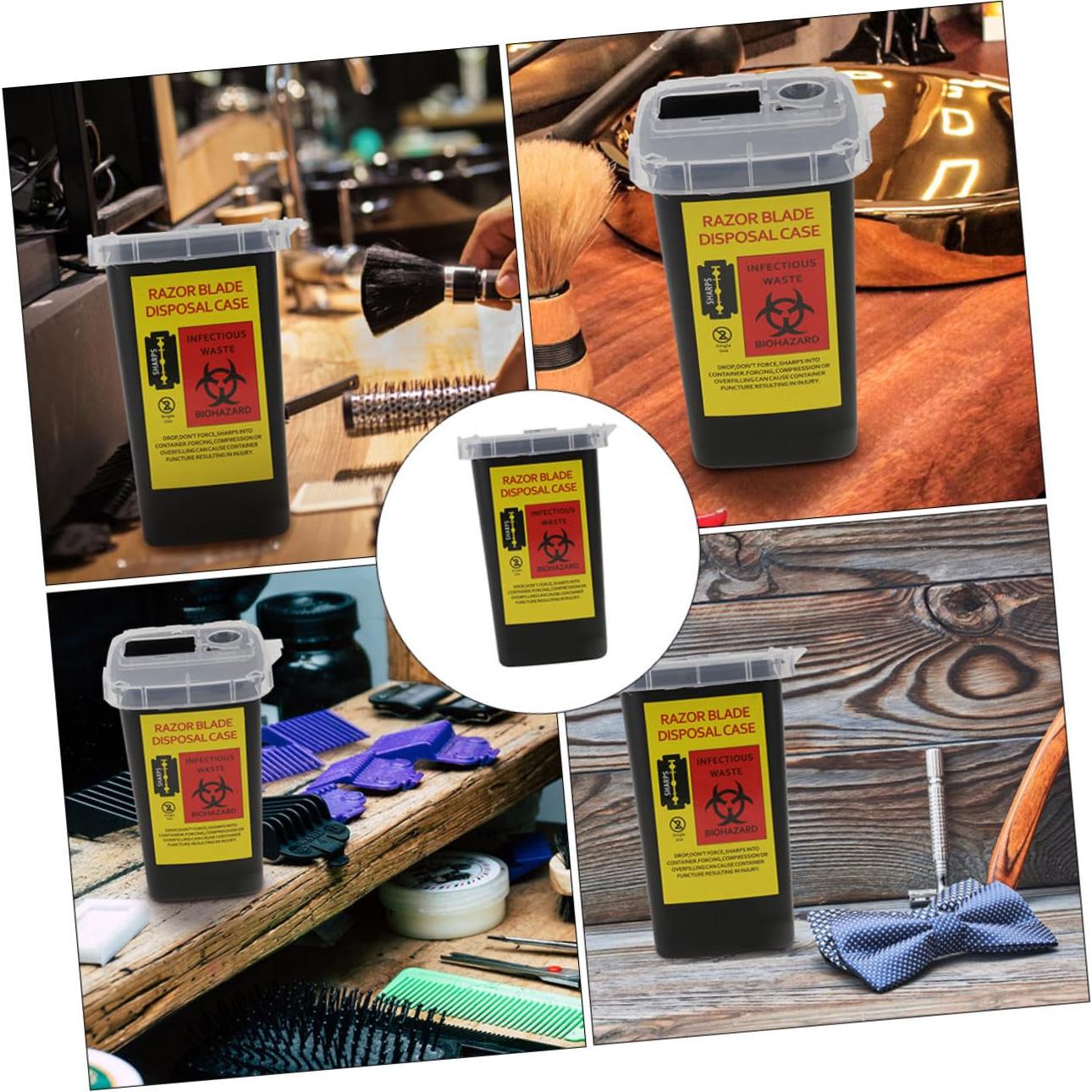 Cajas de Almacenamiento Gatuida 2 Pcs para Barberos 18x10cm