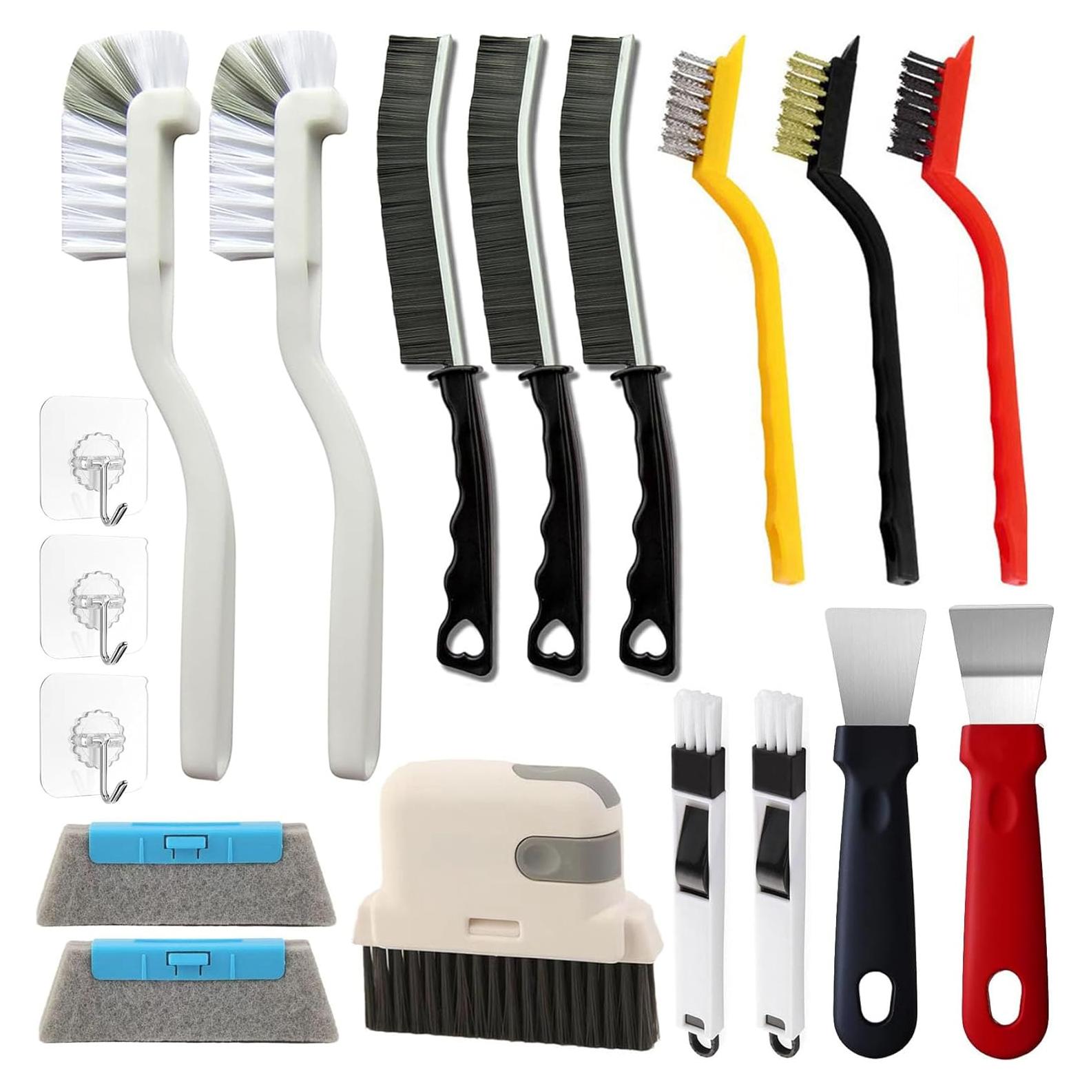 Juego de cepillos de limpieza de ranuras Dsyrvd 18 Pcs