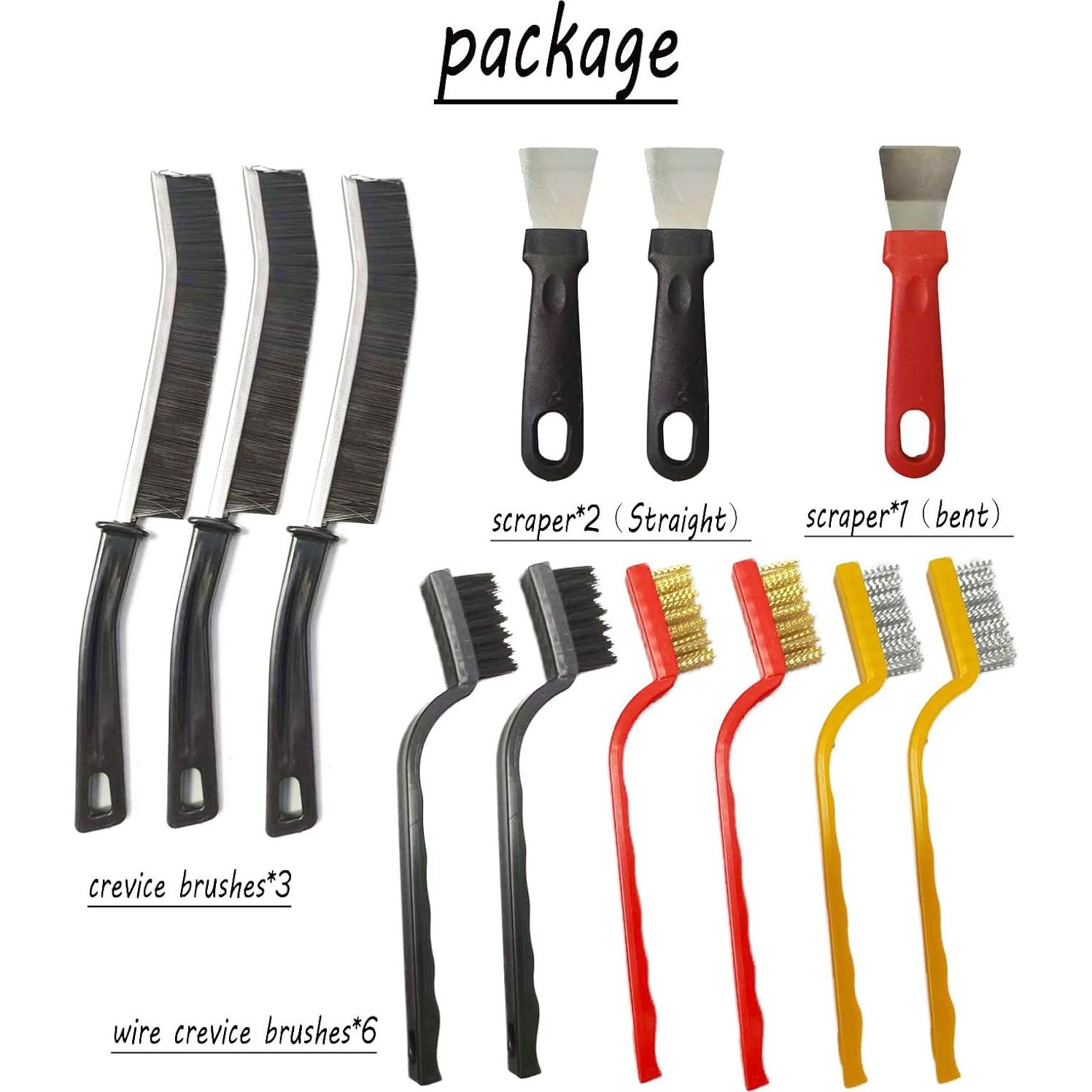 Juego de limpieza 12 piezas Durikant - Cepillos y raspadores