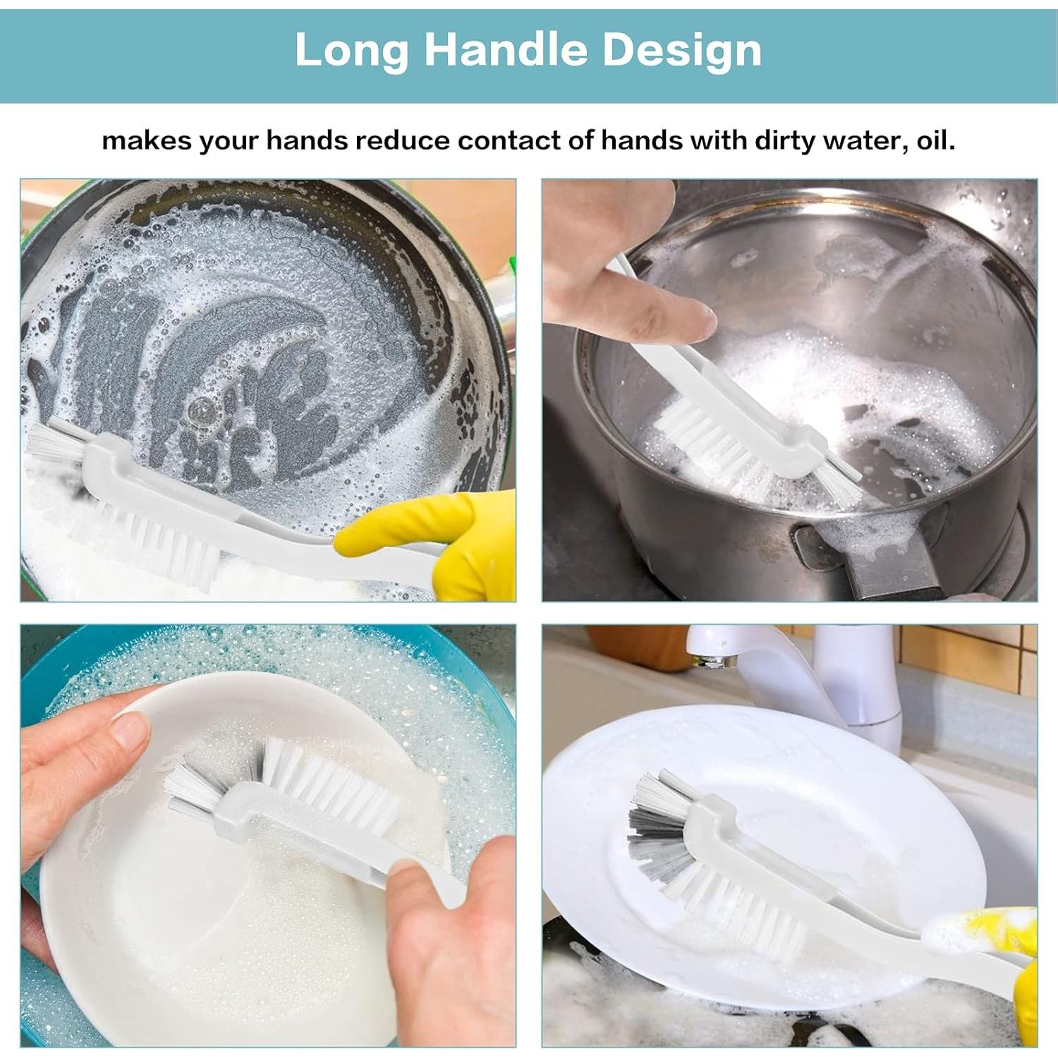 8 Piezas Cepillos de Limpieza Auzesto para Cocina y Baño