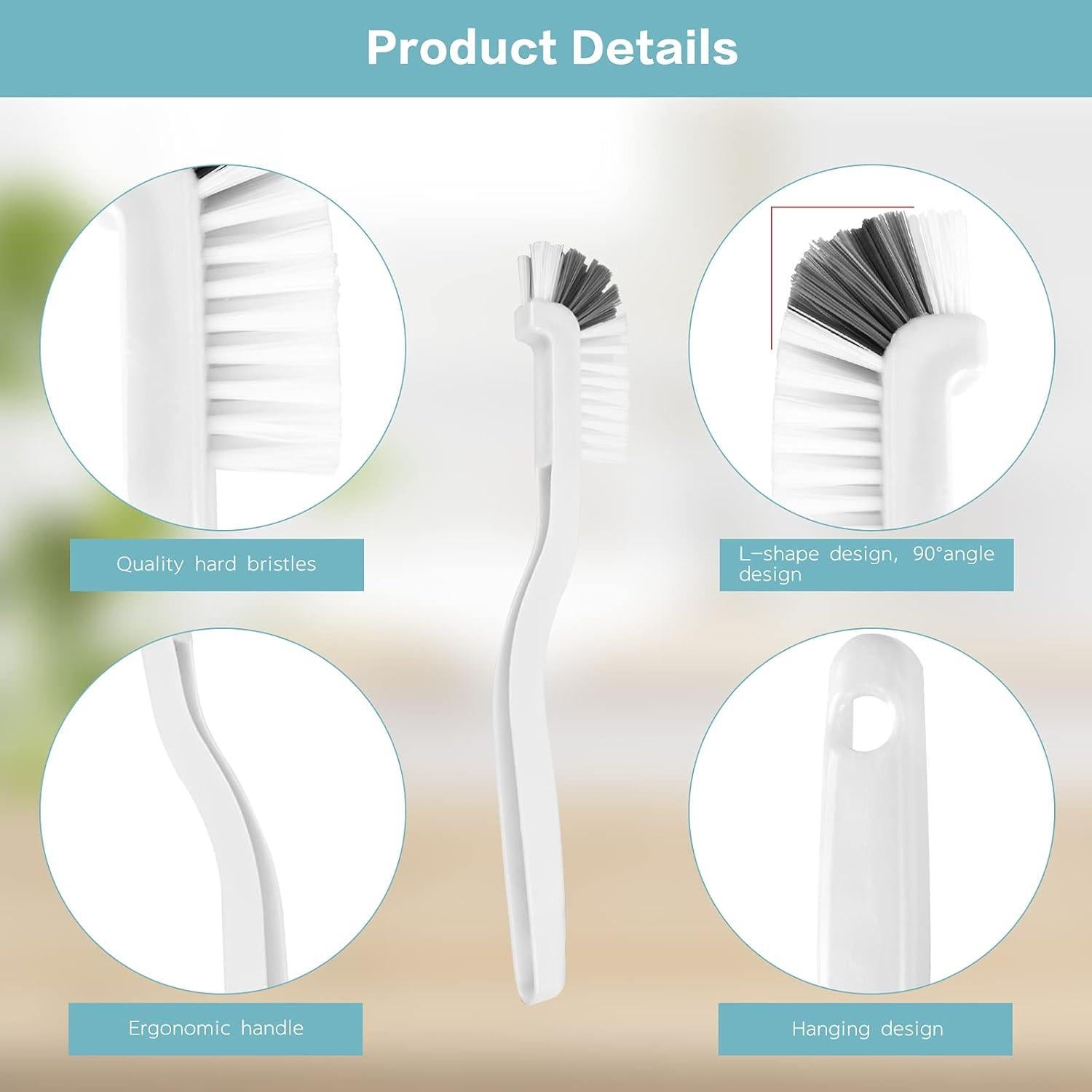 8 Piezas Cepillos de Limpieza Auzesto para Cocina y Baño