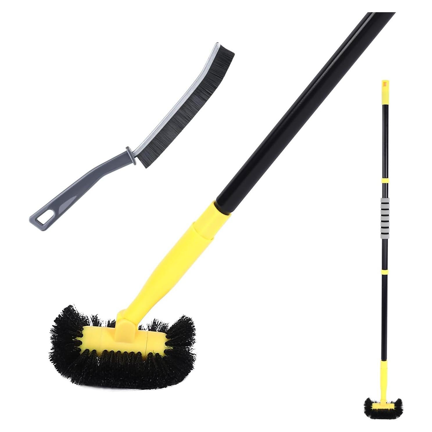 Cepillo de Limpieza de Juntas EtenSum con Mango Largo y Cerdas Duras