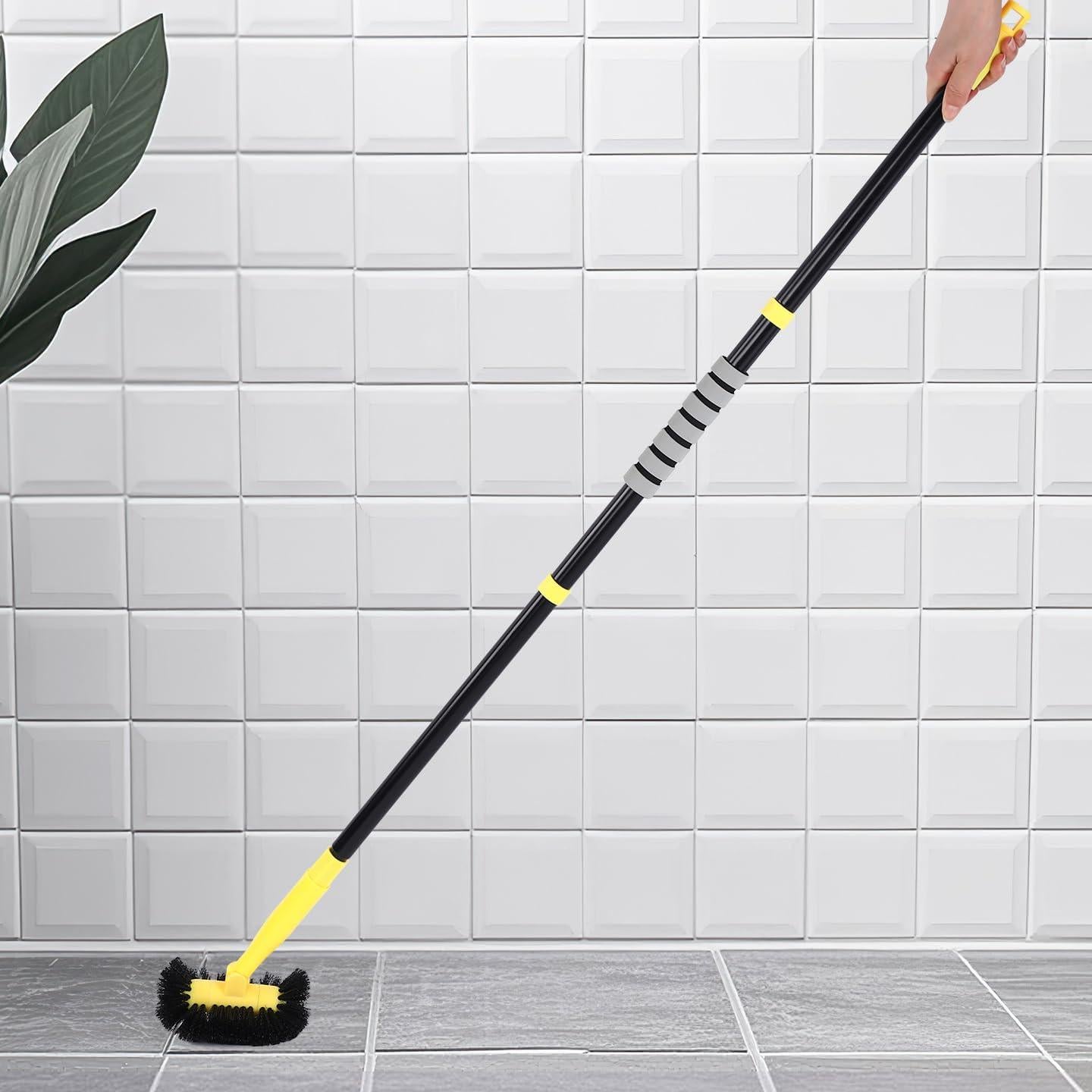 Cepillo de Limpieza de Juntas EtenSum con Mango Largo y Cerdas Duras