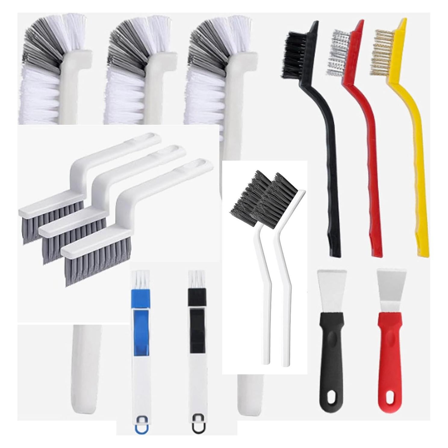 Paquete de 15 Cepillos Limpiadores de Lechada Lewrwet