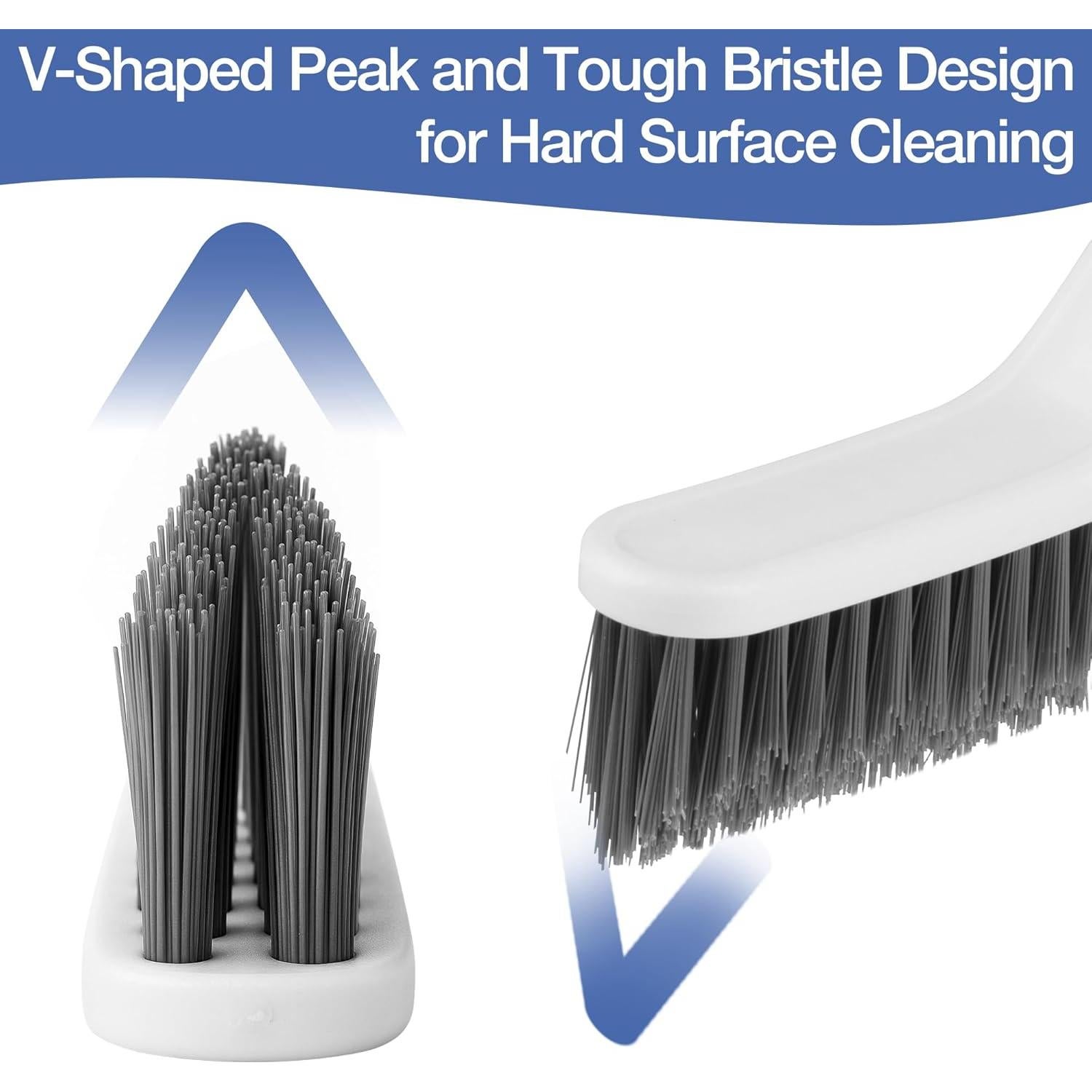 Juego de cepillos de limpieza Harkta 8 piezas para grietas