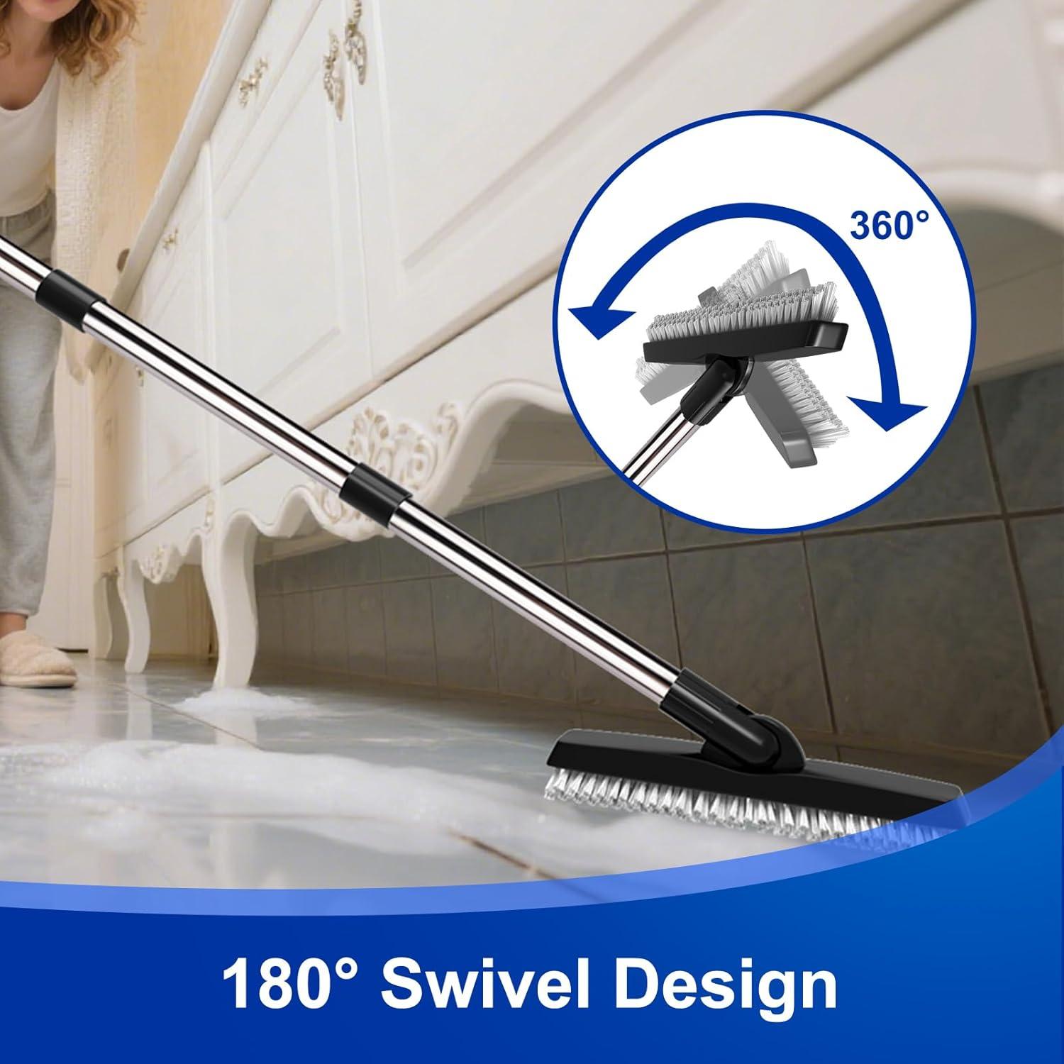 BITOPE Cepillo de Juntas Giratorio 142 cm con Mango Telescópico