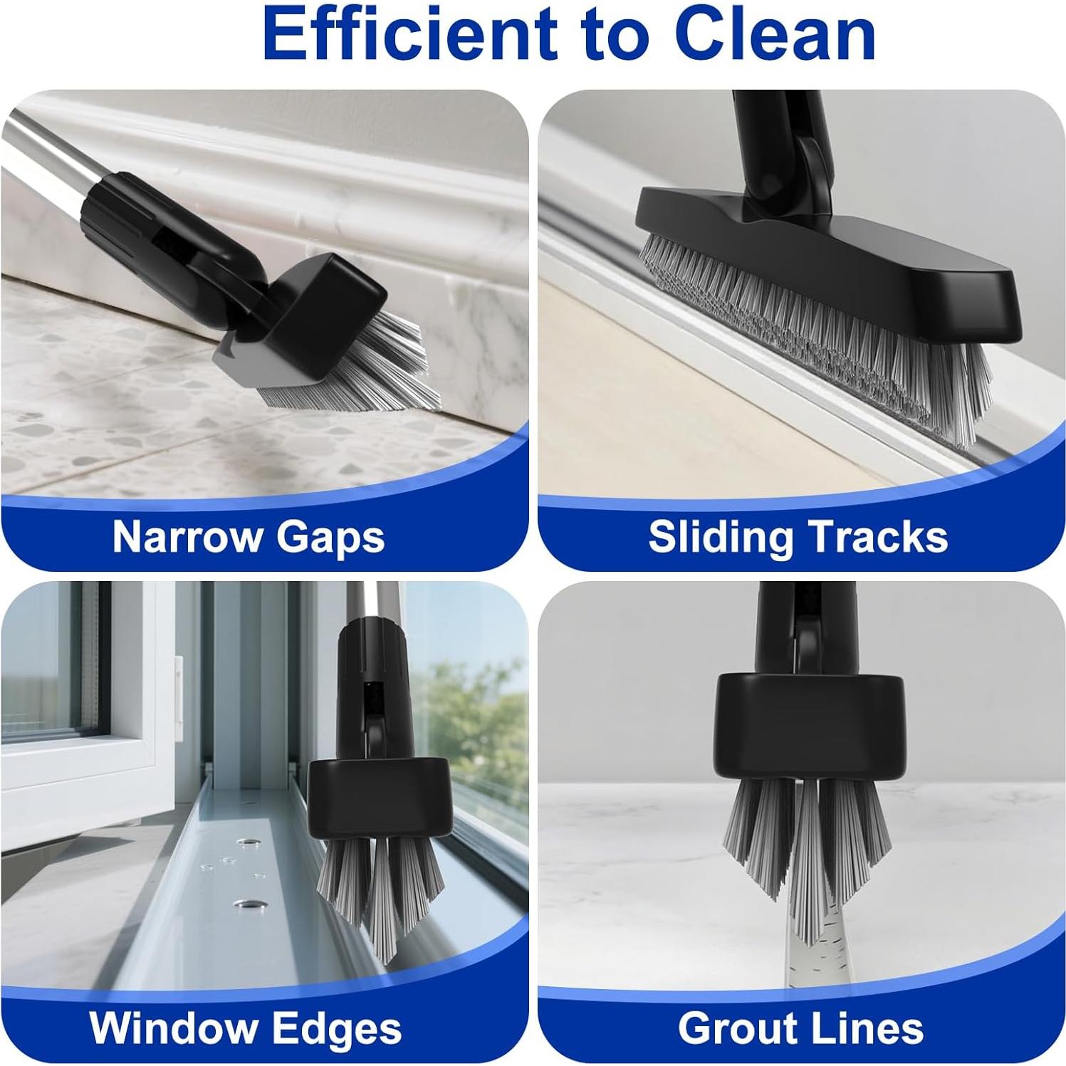 BITOPE Cepillo de Juntas Giratorio 142 cm con Mango Telescópico