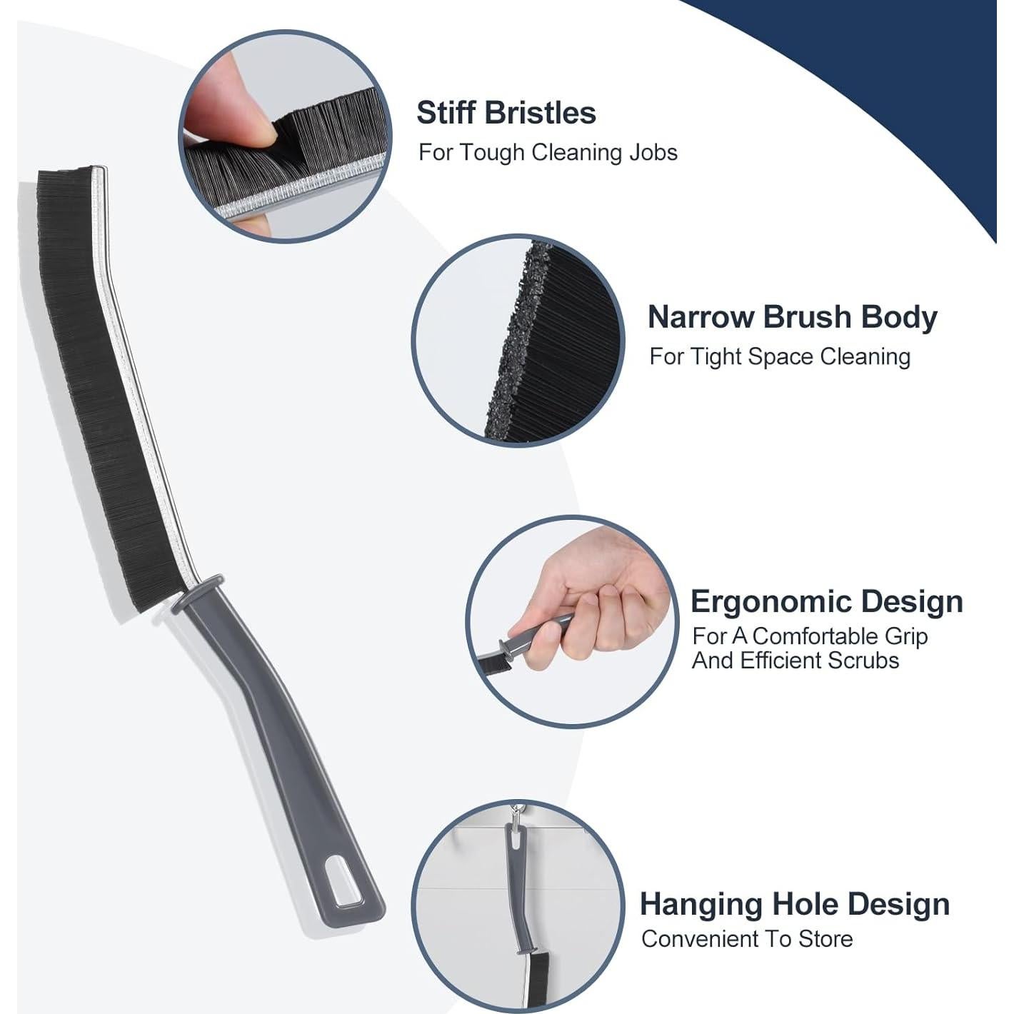 Cepillo de limpieza delgado Kiemeu para ranuras - 3 unidades