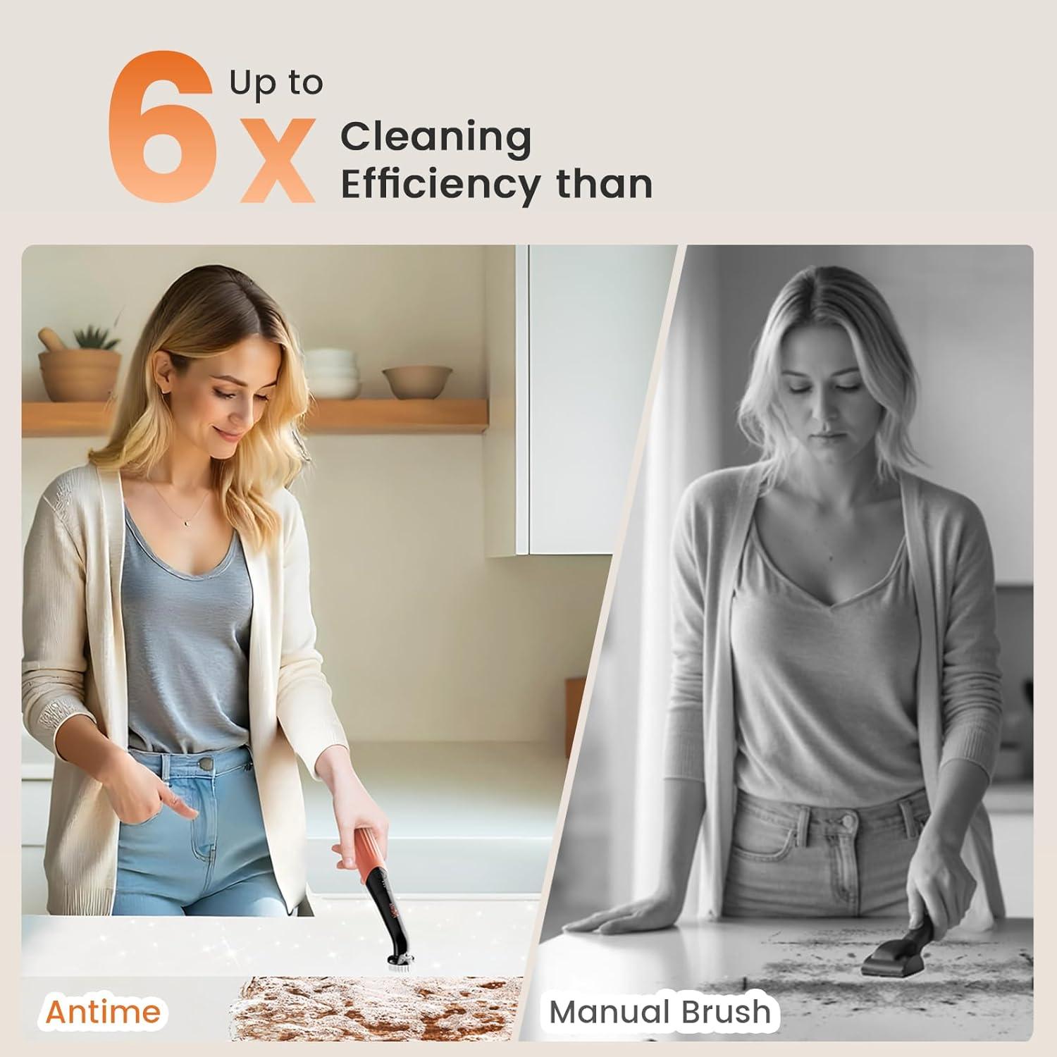 Cepillo Eléctrico Recargable Antime GH1003-C para Limpieza