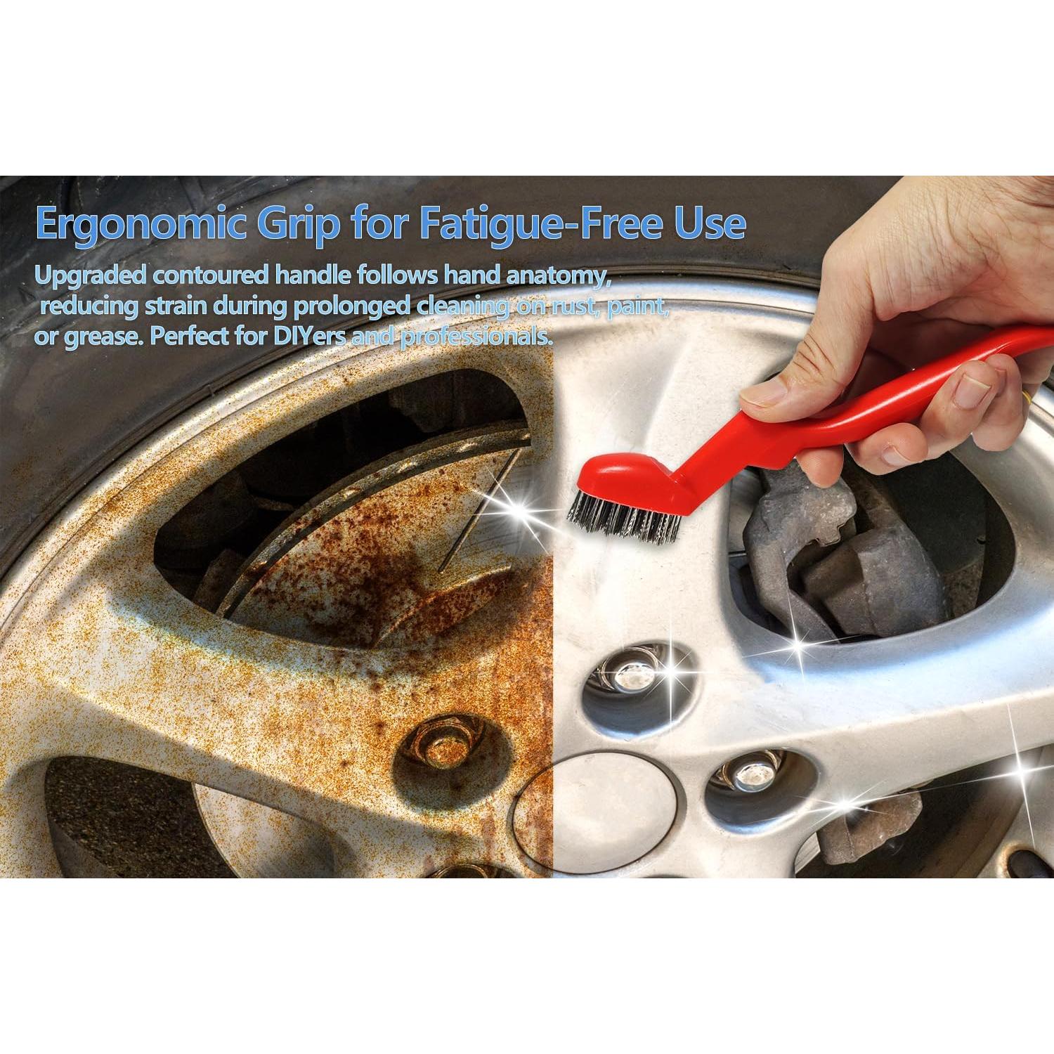 Cepillos de Alambre de Acero Inoxidable SONRISA DORADA - 3 Piezas 17.78 cm